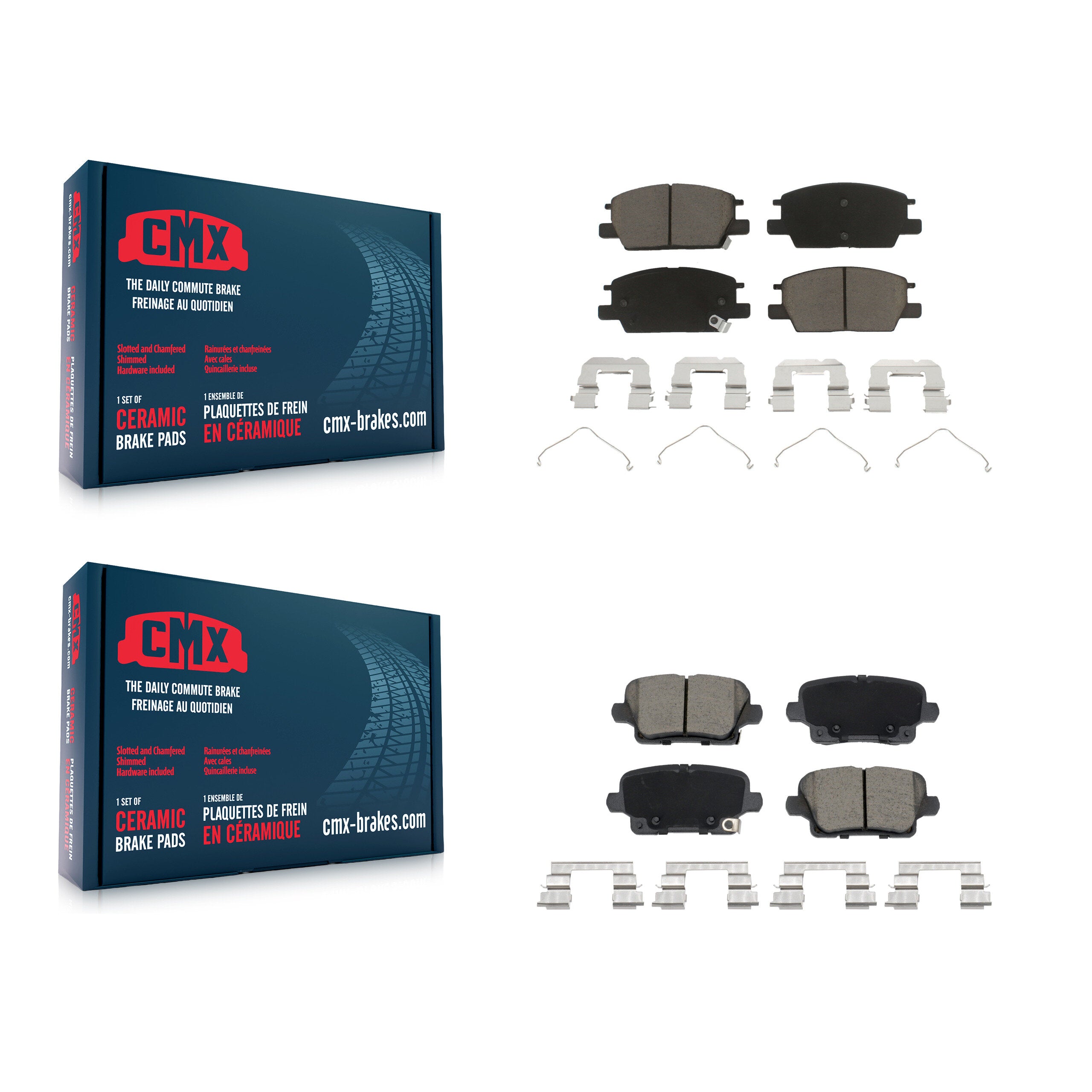 CMX KCX-100616 Disc Brake Pad for 2018-2020 Buick Regal Sportback - Front and Rear product image