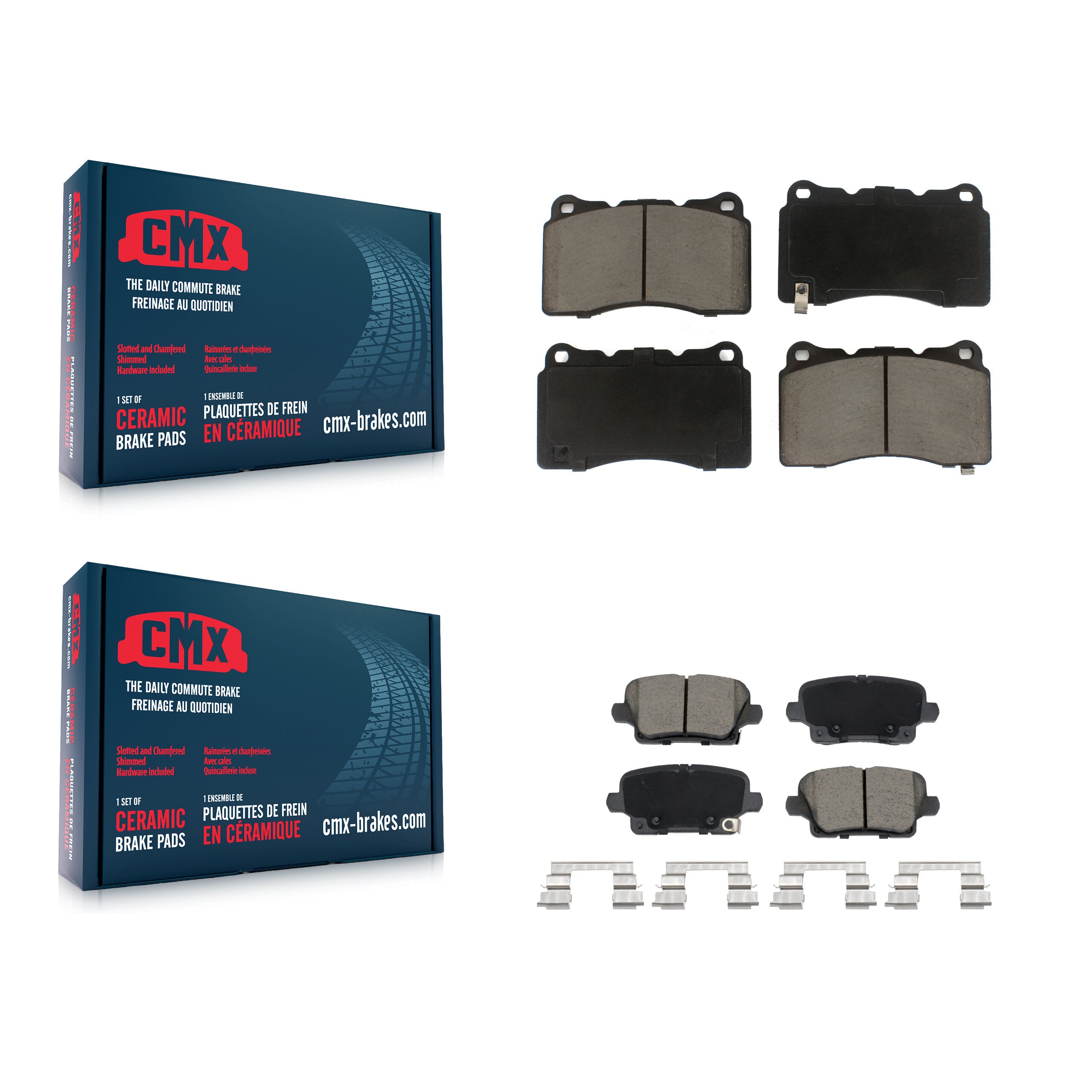 CMX KCX-100617 Disc Brake Pad for 2018-2020 Buick Regal Sportback - Front and Rear product image