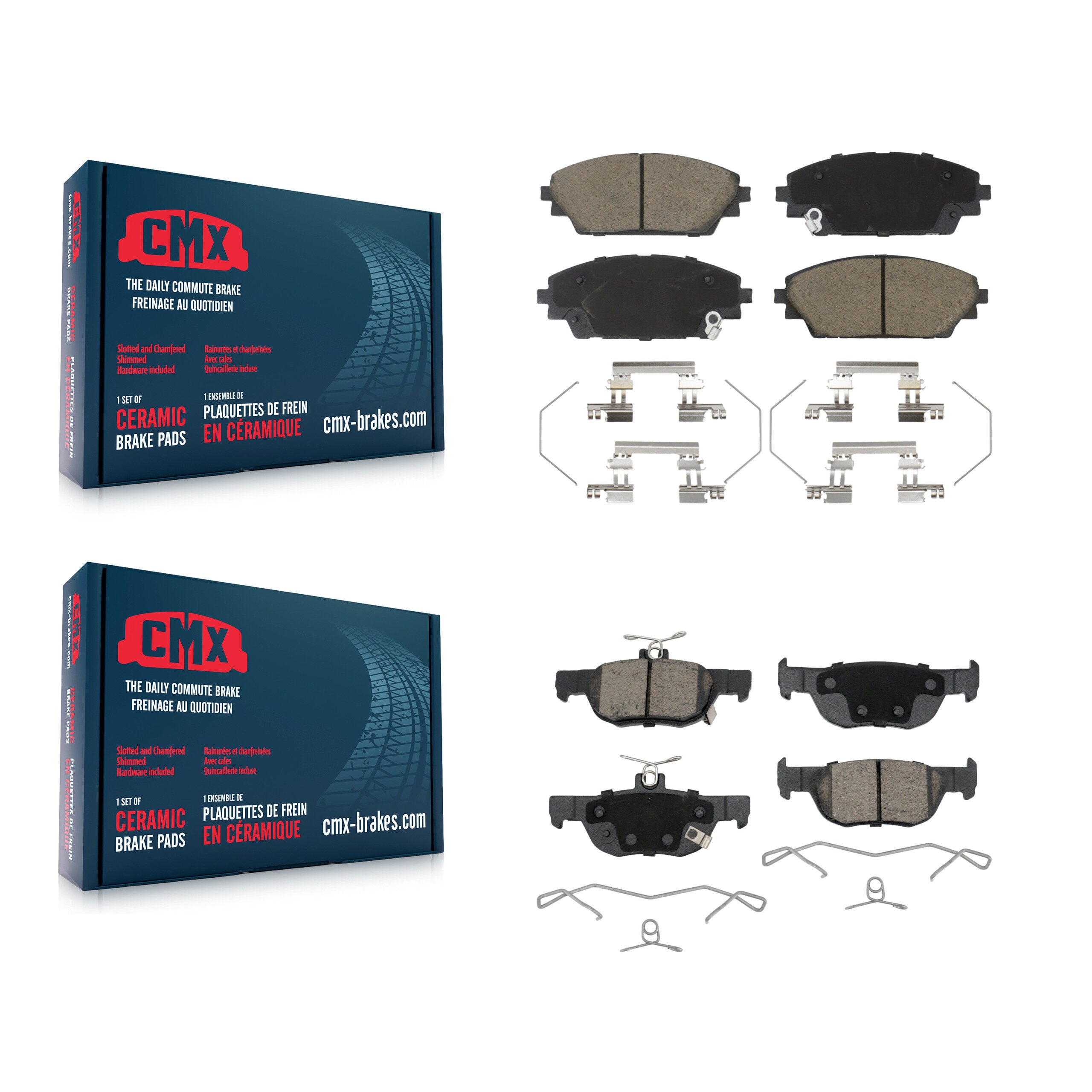 CMX KCX-100626 Disc Brake Pad for 2020-2023 Mazda CX-30 - Front and Rear product image