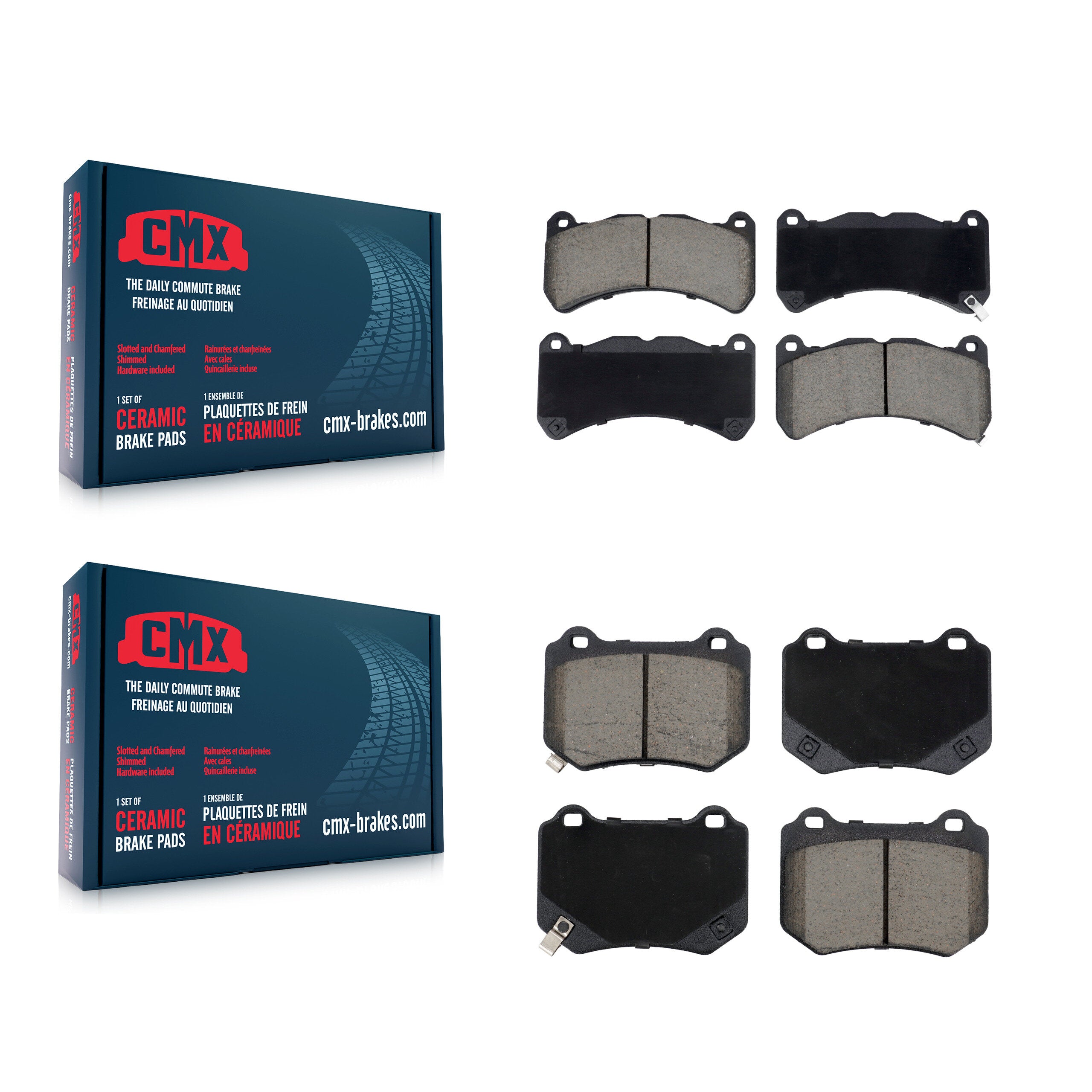 CMX KCX-100629 Disc Brake Pad for 2018-2021 Subaru WRX STI - Front and Rear product image