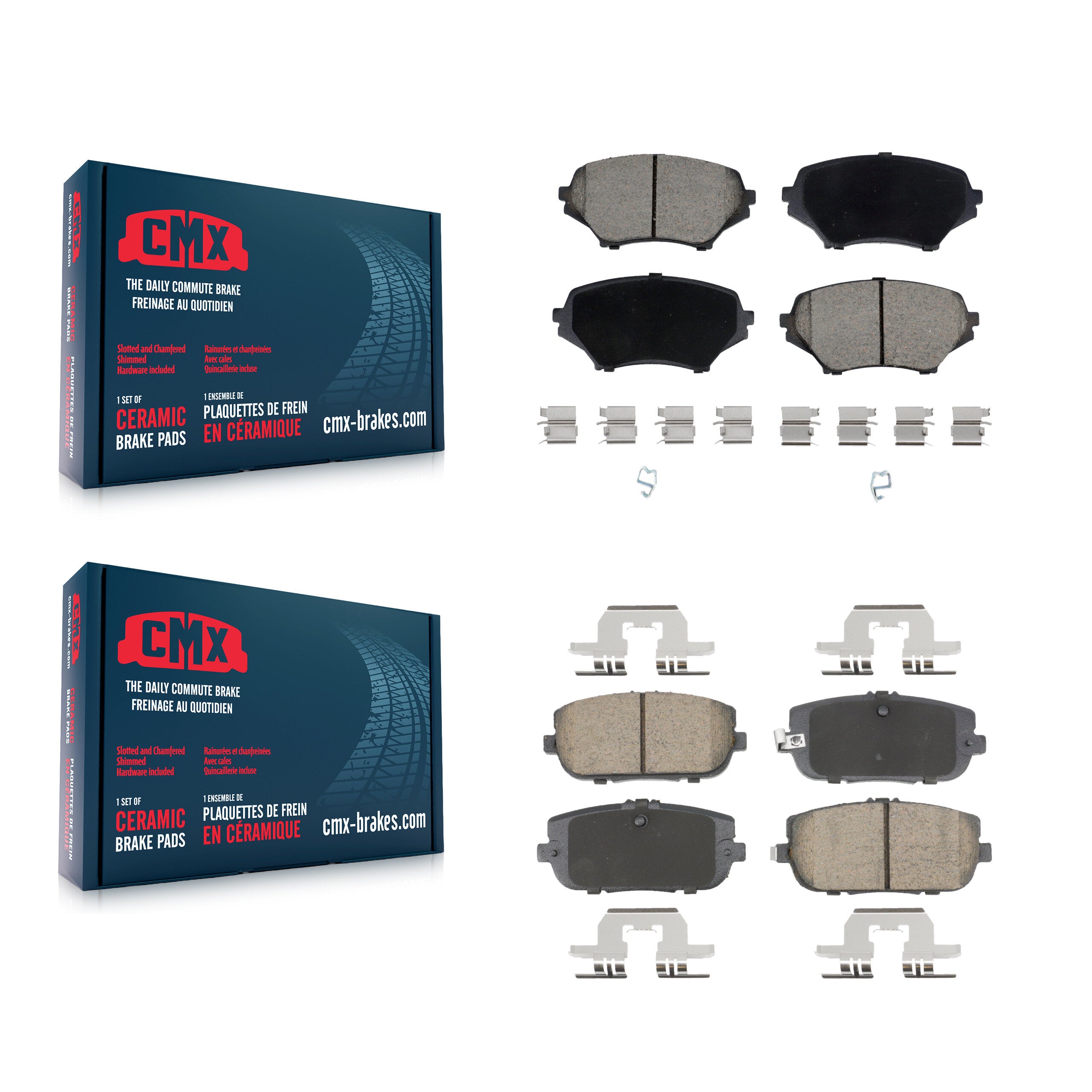 CMX KCX-100640 Disc Brake Pad for 2006-2015 Mazda MX-5 Miata - Front and Rear product image