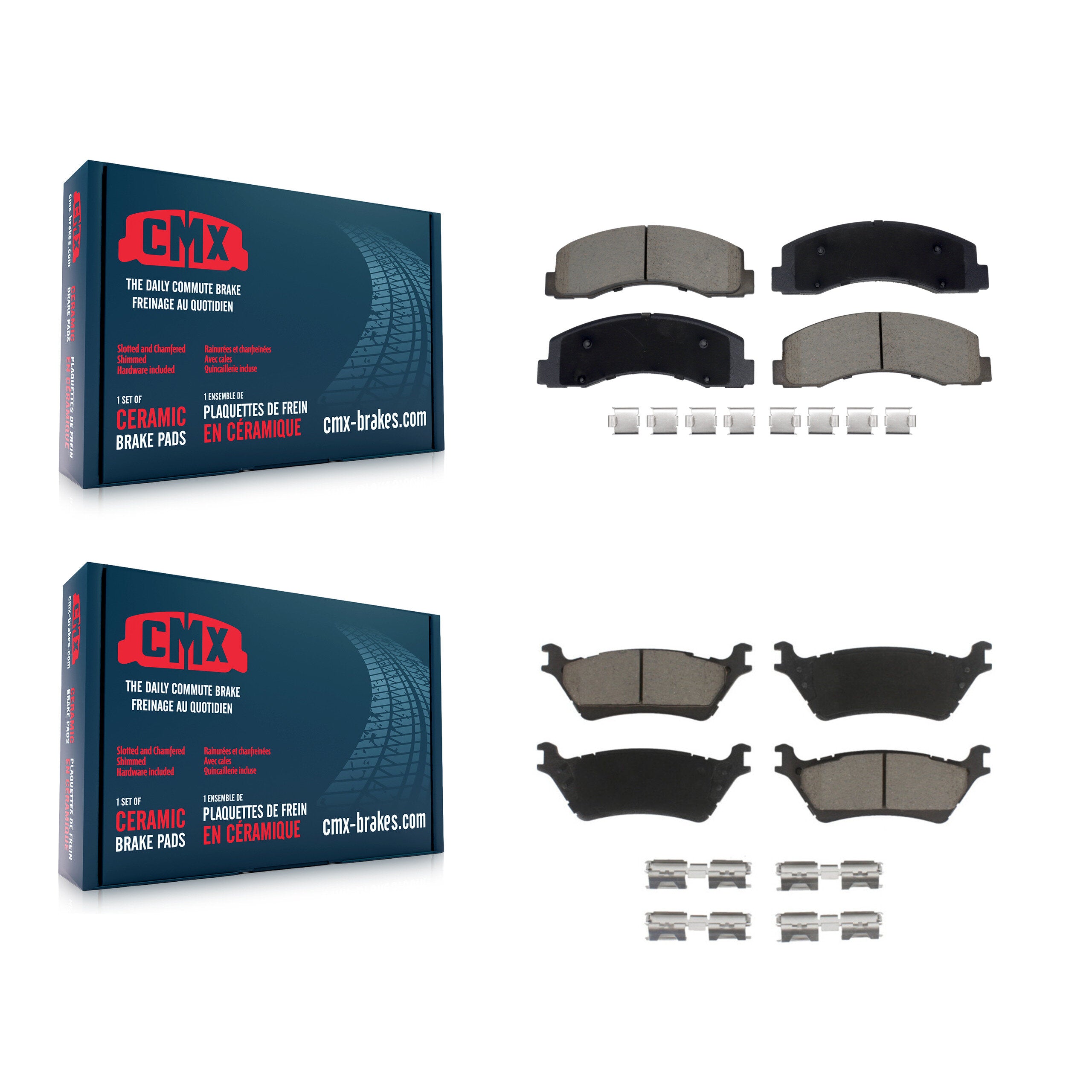 CMX KCX-100644 Disc Brake Pad for 2018-2020 Ford F-150 - Front and Rear product image