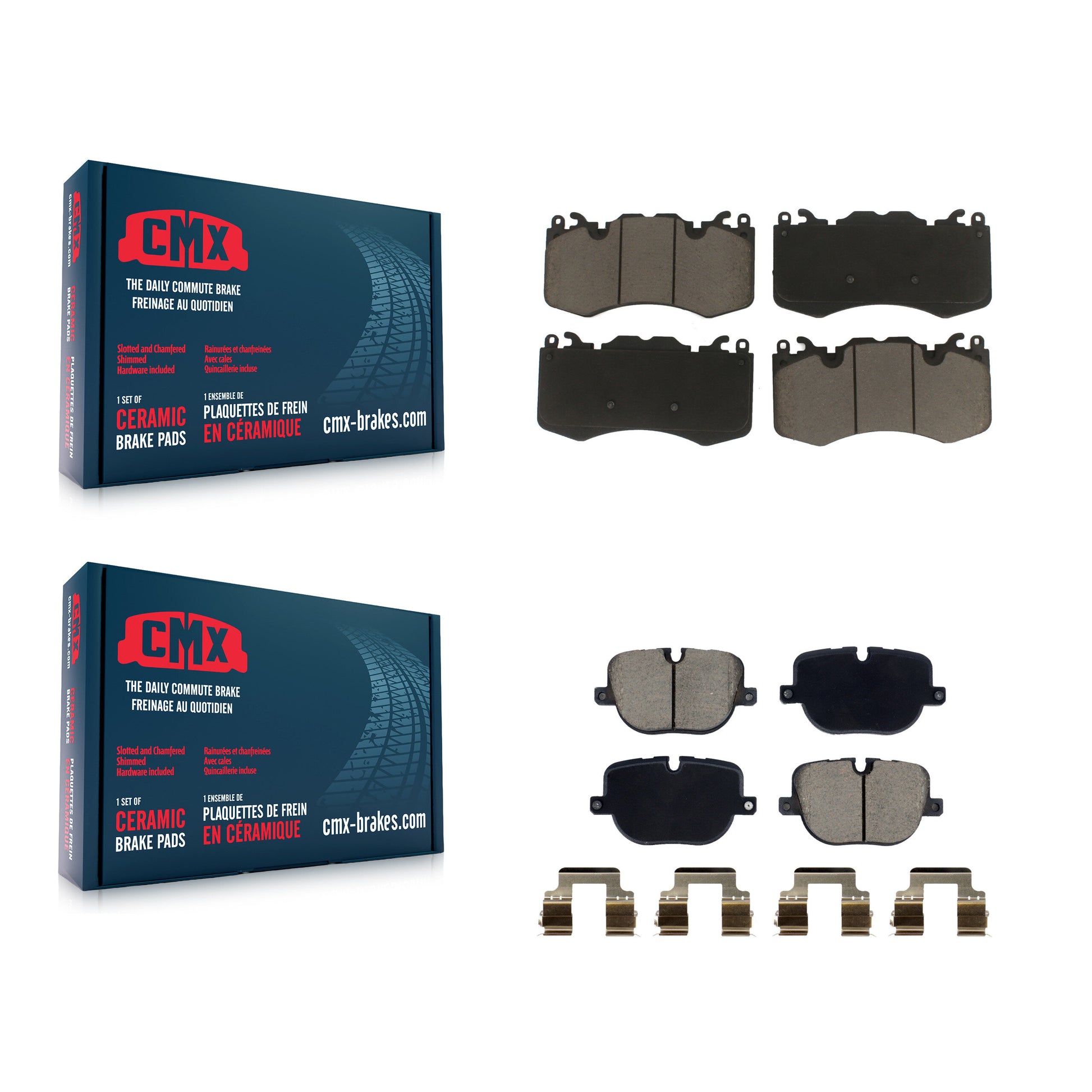 CMX KCX-100653 Disc Brake Pad for 2010-2013 Land Rover Range Rover, Land Rover Range Rover Sport - Front and Rear product image