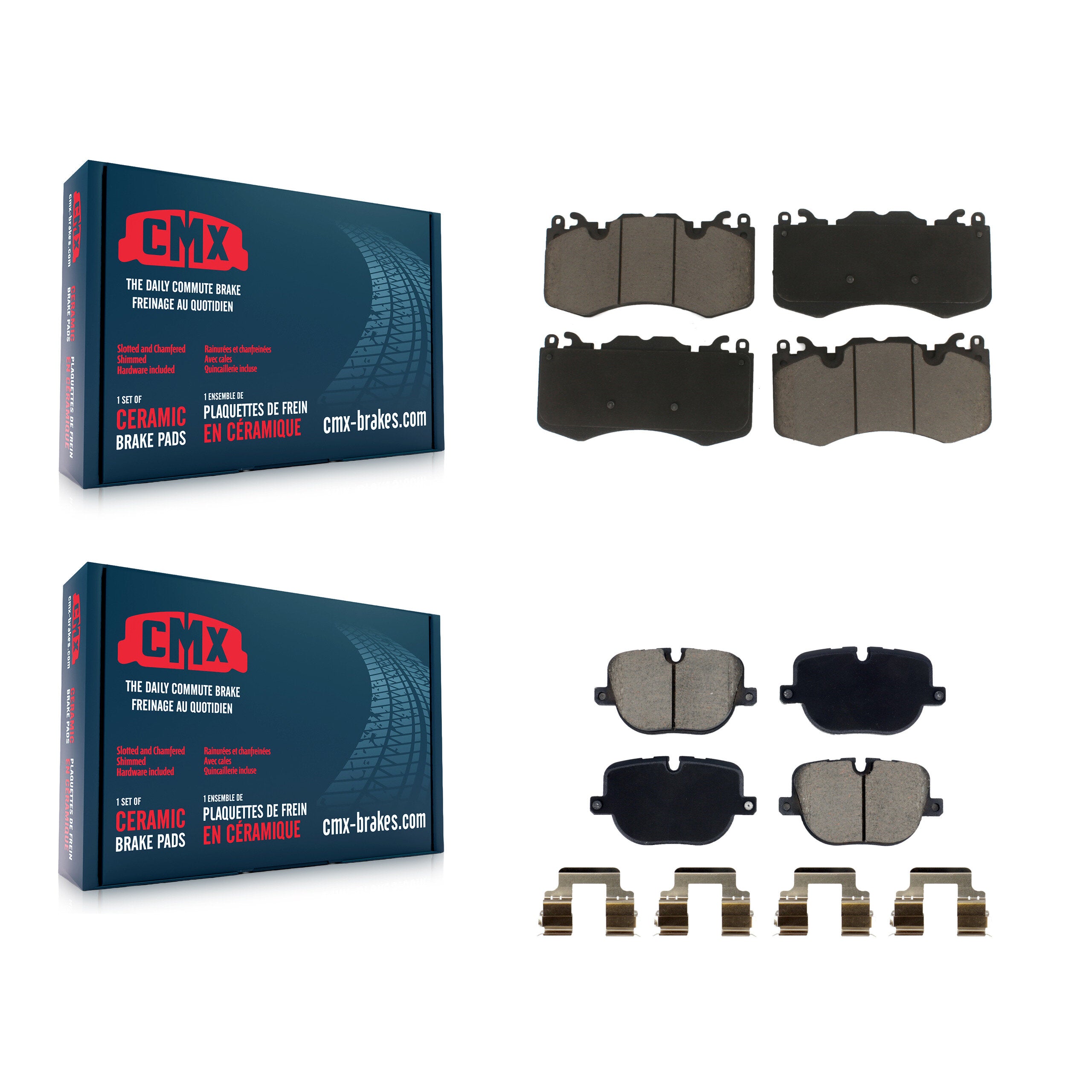 CMX KCX-100653 Disc Brake Pad for 2010-2013 Land Rover Range Rover, Land Rover Range Rover Sport - Front and Rear product image