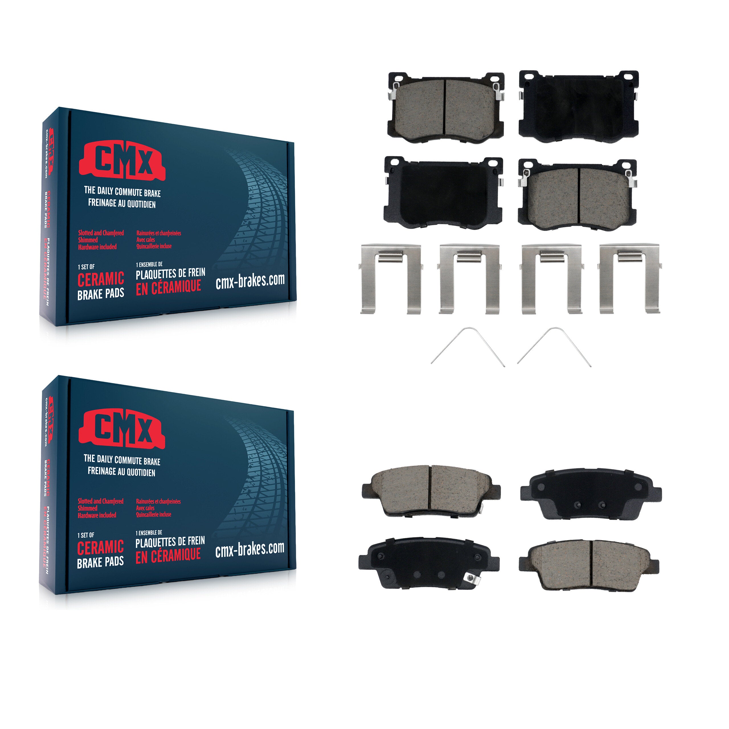 CMX KCX-100660 Disc Brake Pad for 2018-2020 Genesis G80 - Front and Rear product image