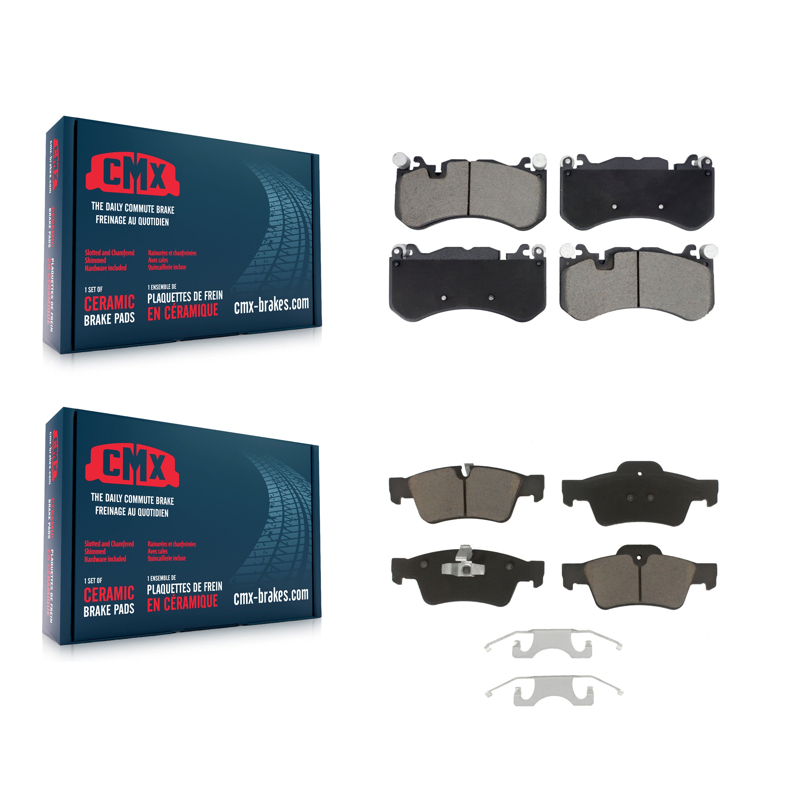 CMX KCX-100665 Disc Brake Pad for 2013-2018 Mercedes-Benz G65 AMG, Mercedes-Benz G63 AMG - Front and Rear product image