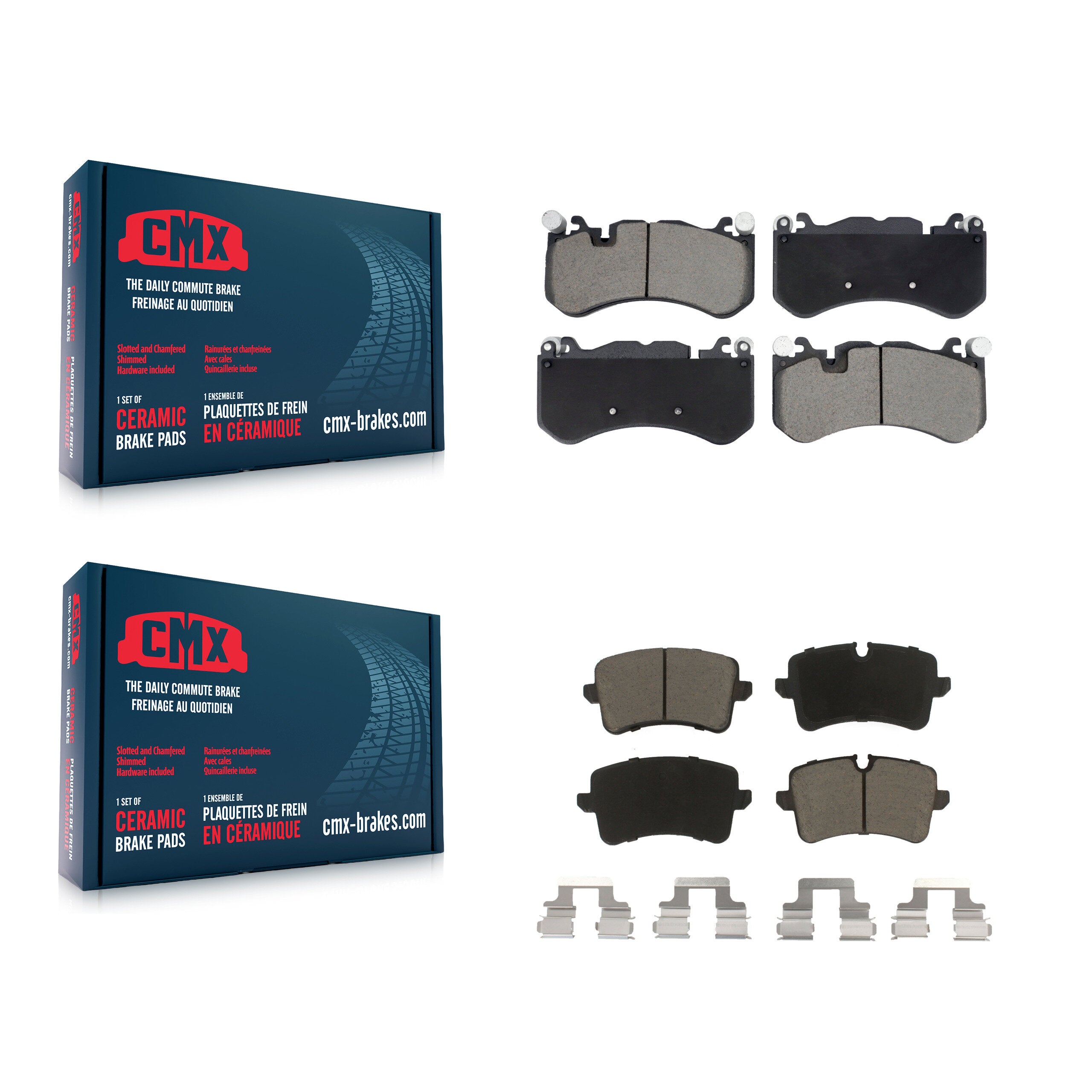 CMX KCX-100666 Disc Brake Pad for 2014-2018 Audi RS7 - Front and Rear product image