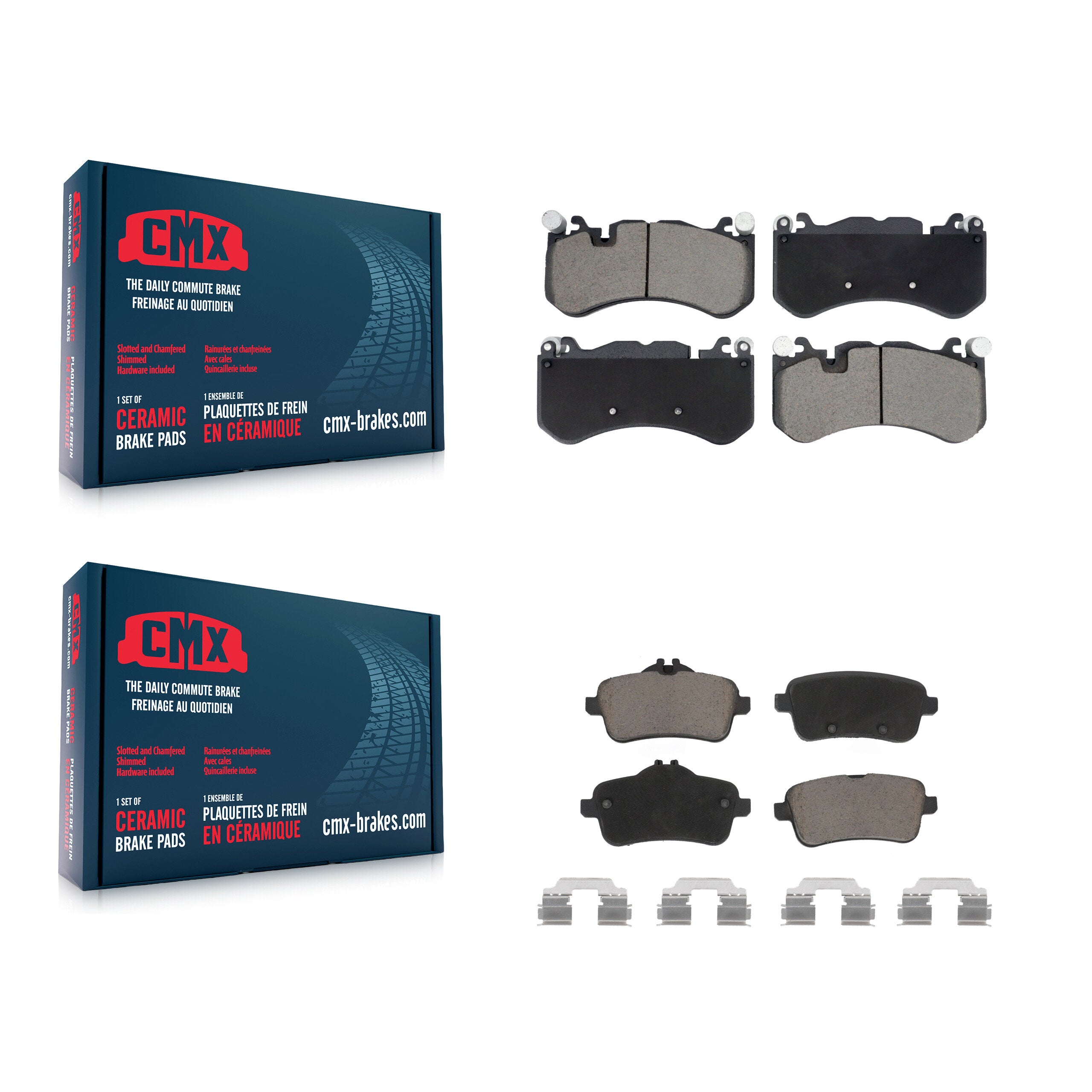 CMX KCX-100667 Disc Brake Pad for 2012-2019 Mercedes-Benz GLE43 AMG, Mercedes-Benz GLE63 AMG, Mercedes-Benz GLE63 AMG S & more - Front and Rear product image