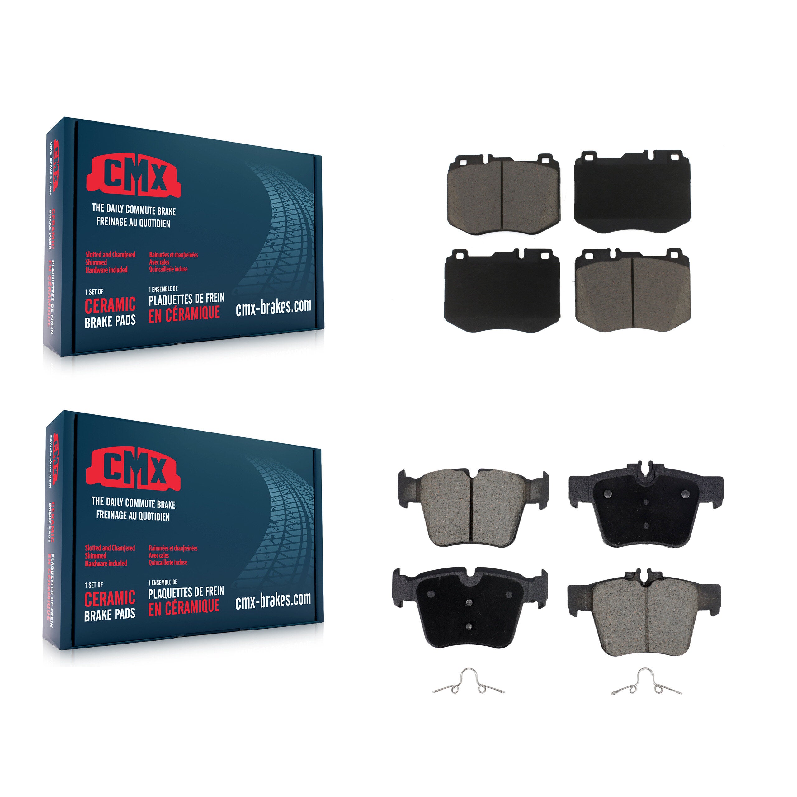 CMX KCX-100670 Disc Brake Pad for 2016-2018 Mercedes-Benz GLC300 - Front and Rear product image