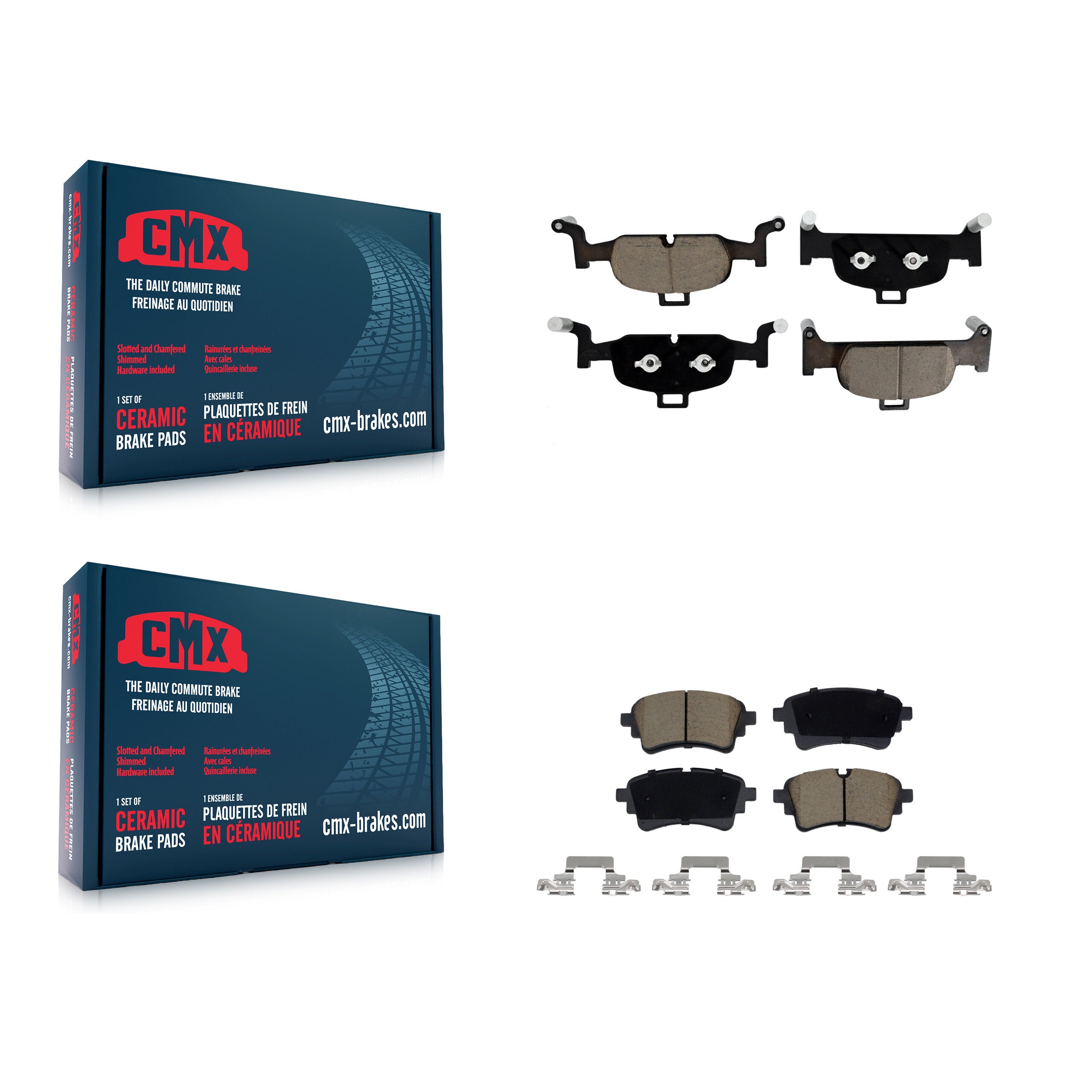 CMX KCX-100674 Disc Brake Pad for 2020-2023 Audi A4 allroad, Audi A4 Quattro, Audi A5 Quattro & more - Front and Rear product image