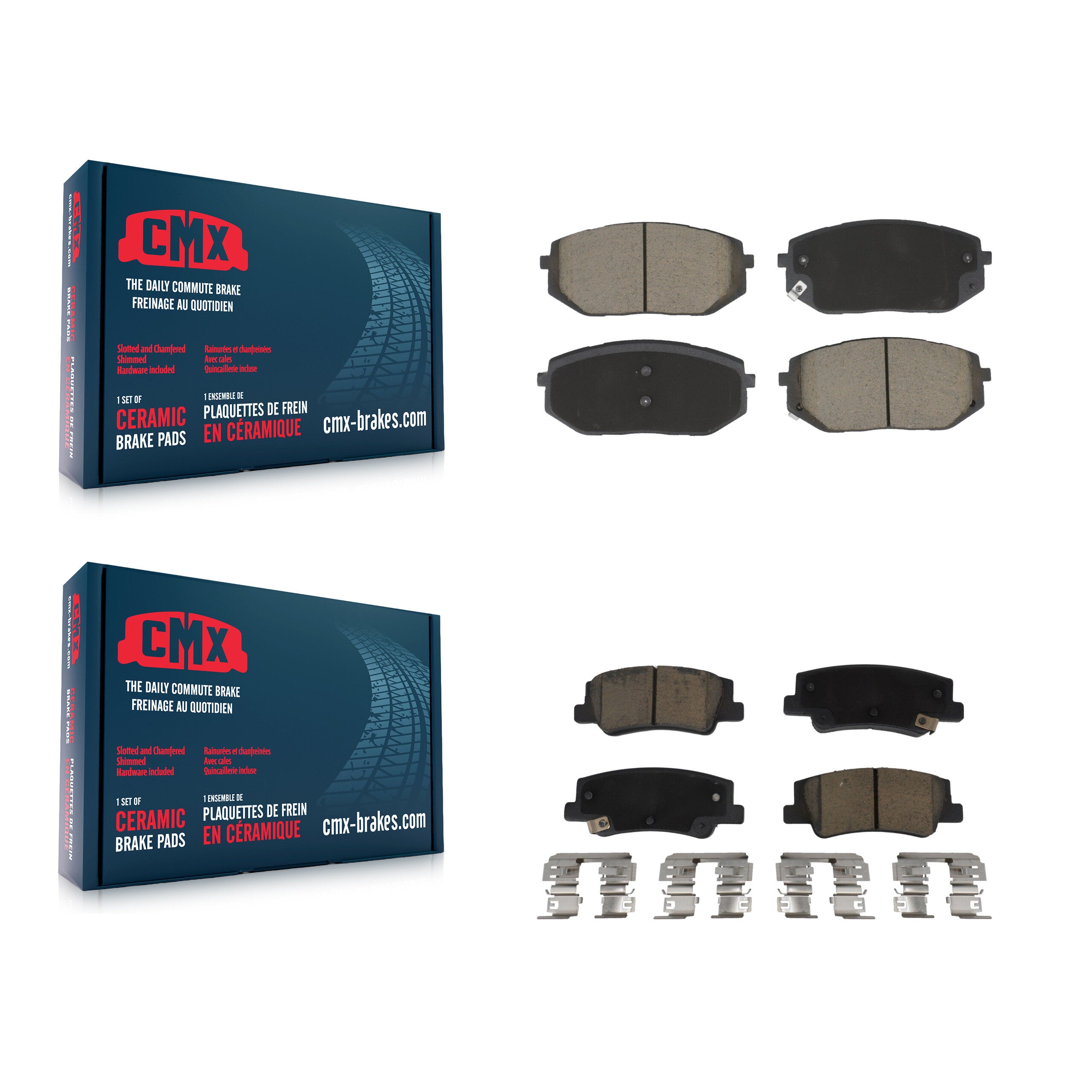 CMX KCX-100682 Disc Brake Pad for 2022-2025 Kia Sportage, Hyundai Tucson - Front and Rear product image
