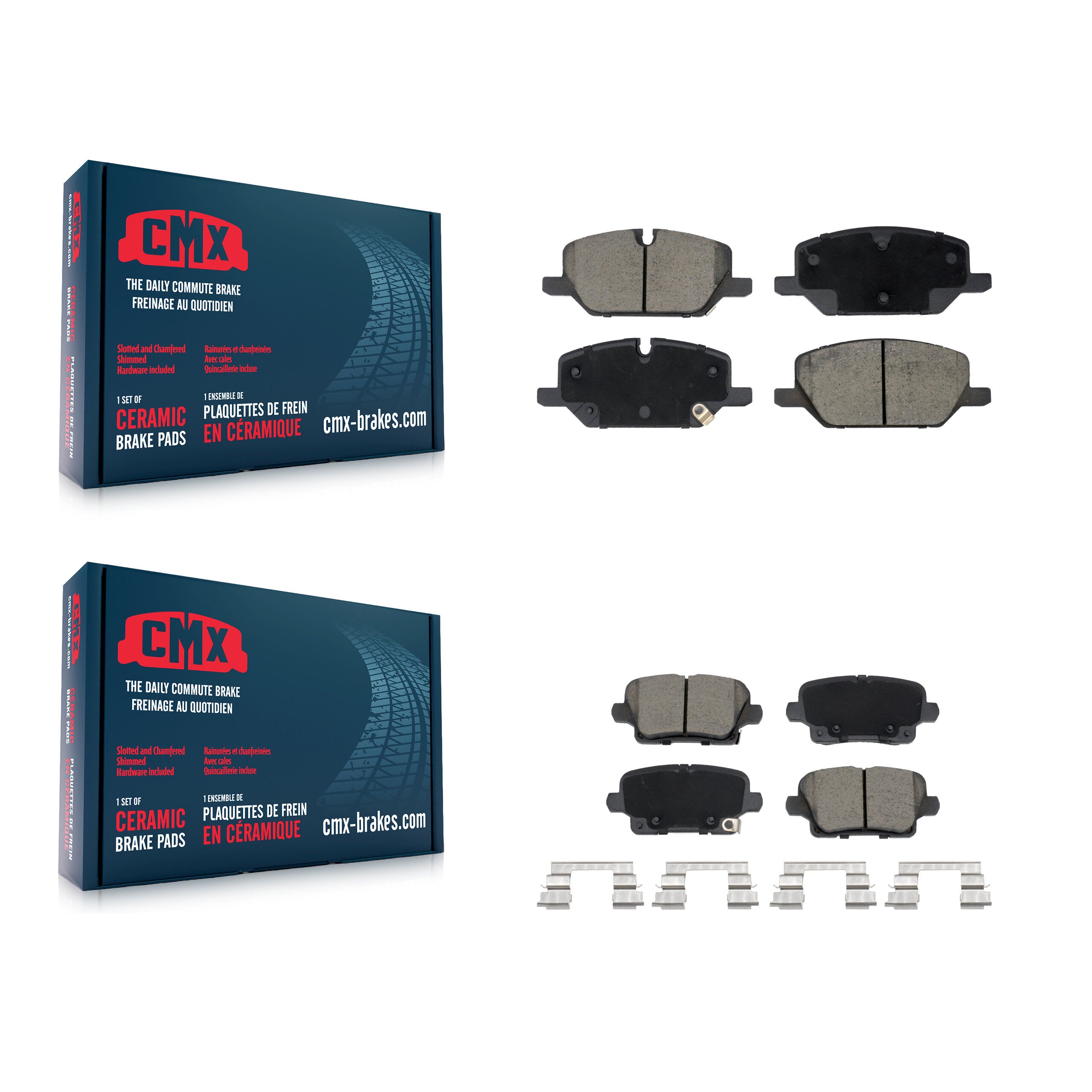CMX KCX-100683 Disc Brake Pad for 2020-2023 Buick Envision, Cadillac XT4 - Front and Rear product image