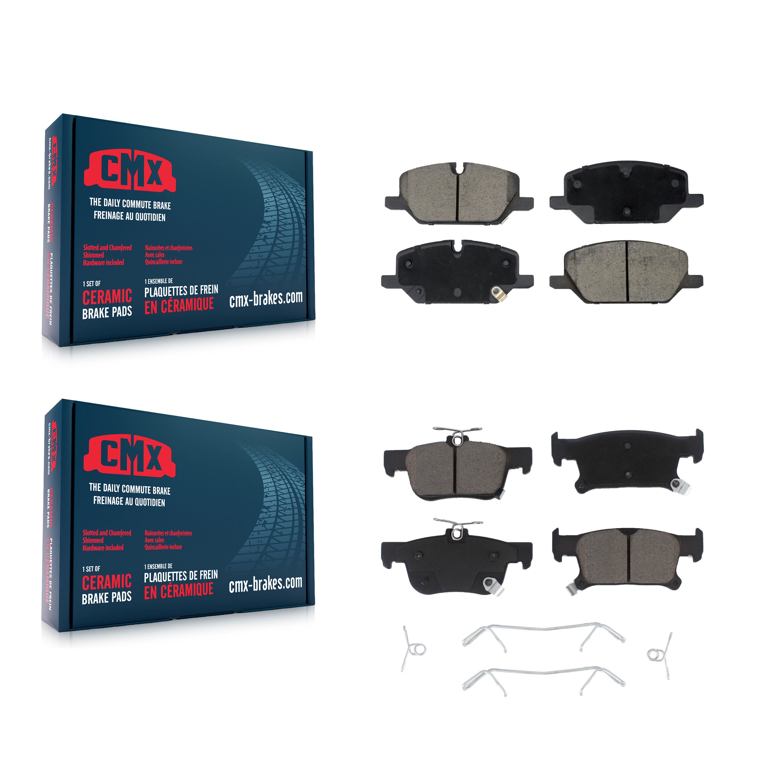 CMX KCX-100684 Disc Brake Pad for 2020 Buick Envision - Front and Rear product image