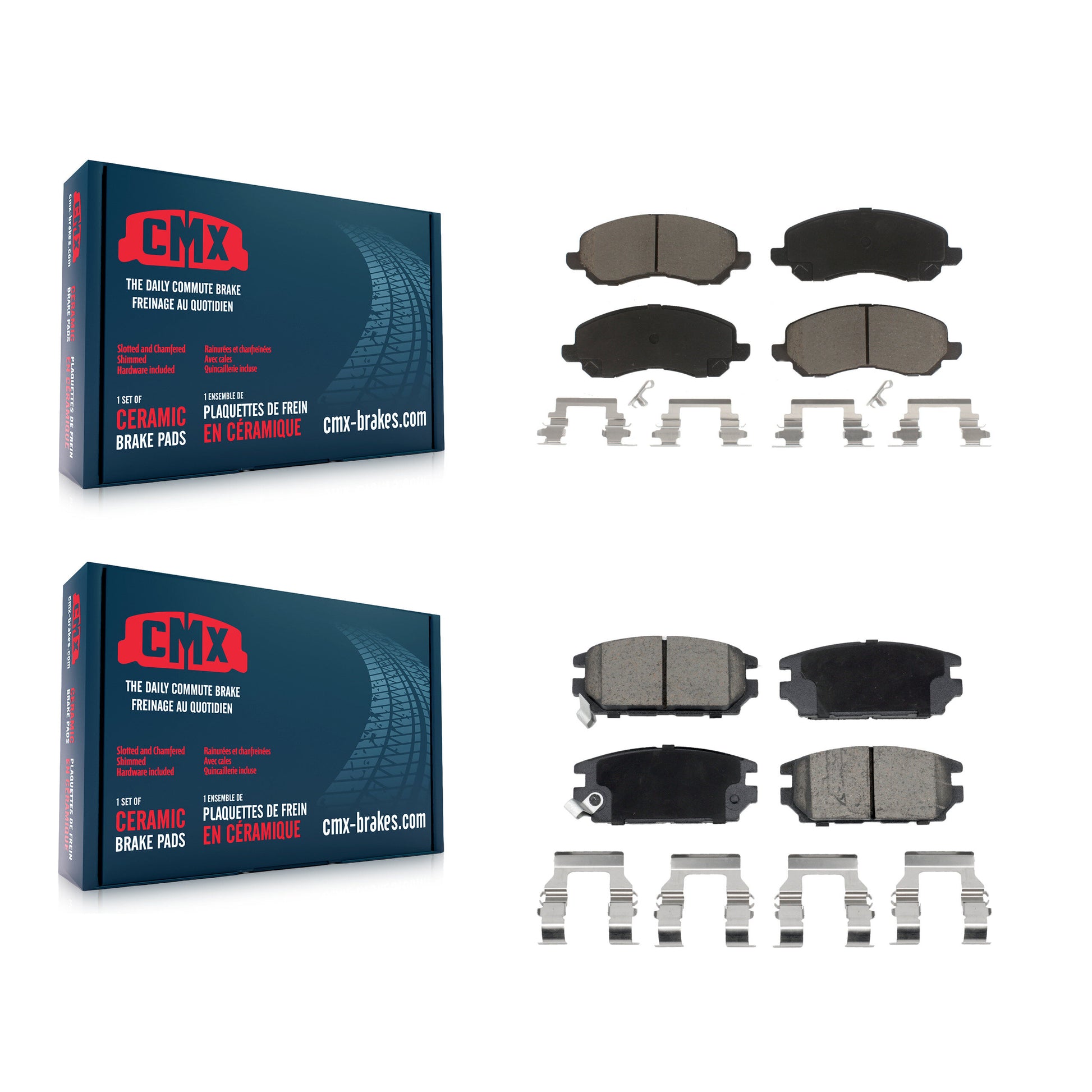 CMX KCX-100688 Disc Brake Pad for 2006-2012 Mitsubishi Galant, Mitsubishi Eclipse - Front and Rear product image