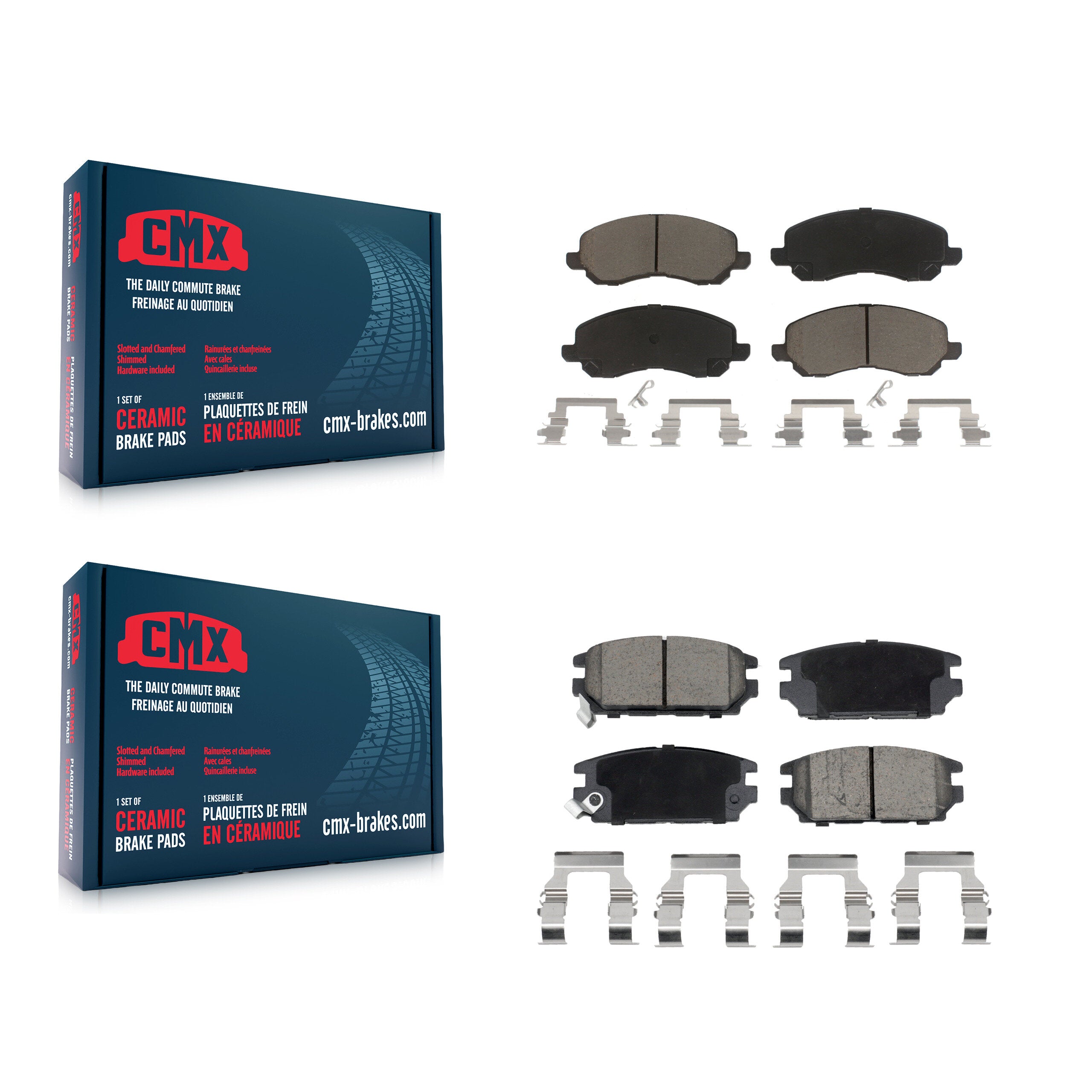 CMX KCX-100688 Disc Brake Pad for 2006-2012 Mitsubishi Galant, Mitsubishi Eclipse - Front and Rear product image
