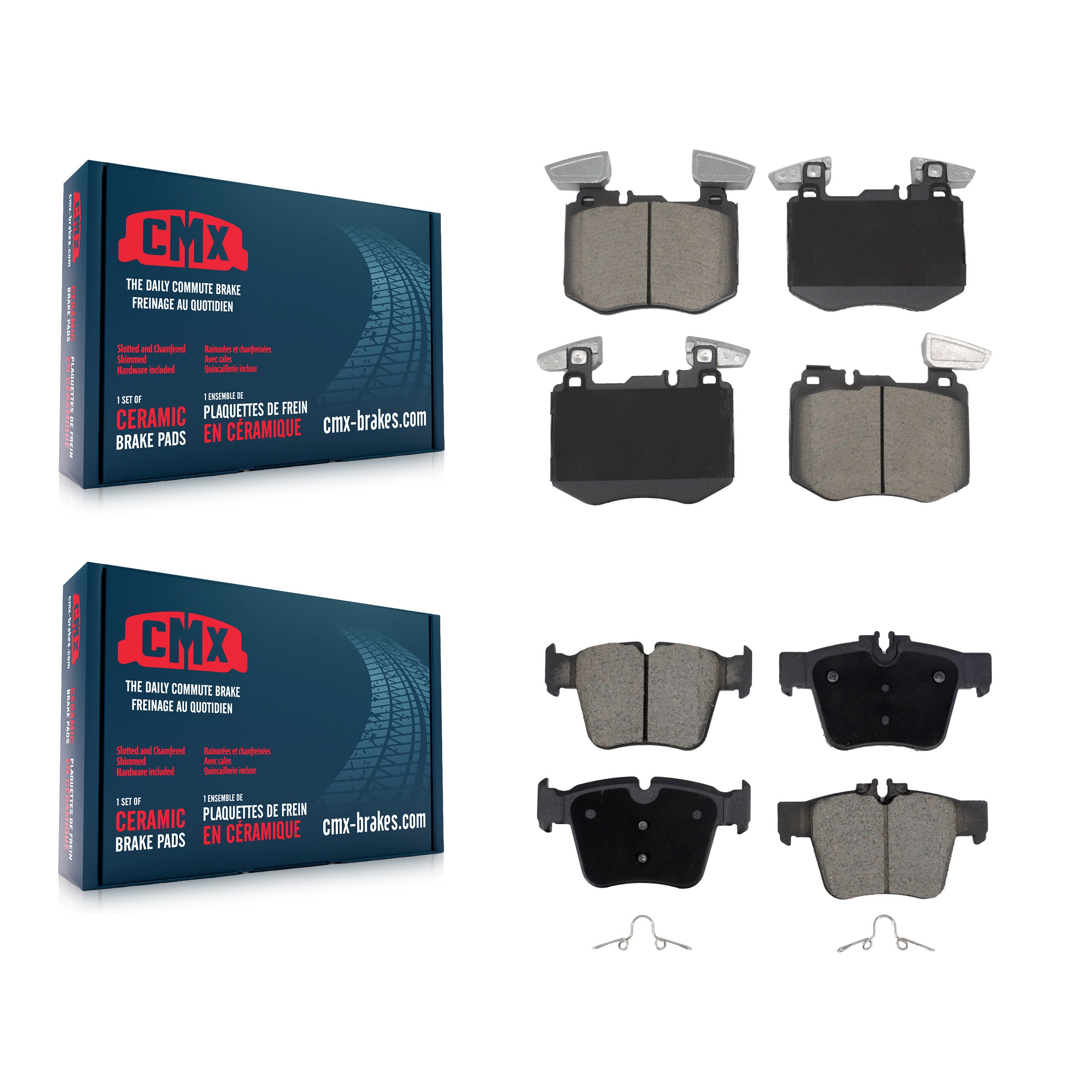 CMX KCX-100701 Disc Brake Pad for 2019-2022 Mercedes-Benz GLC300 - Front and Rear product image