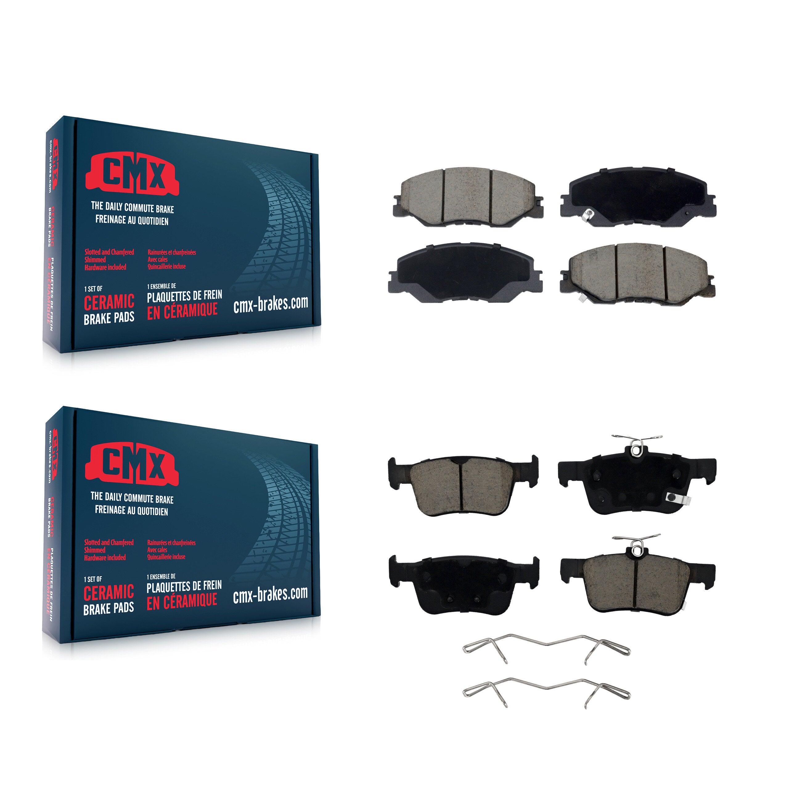 CMX KCX-100707 Disc Brake Pad for 2019-2022 Honda Insight - Front and Rear product image