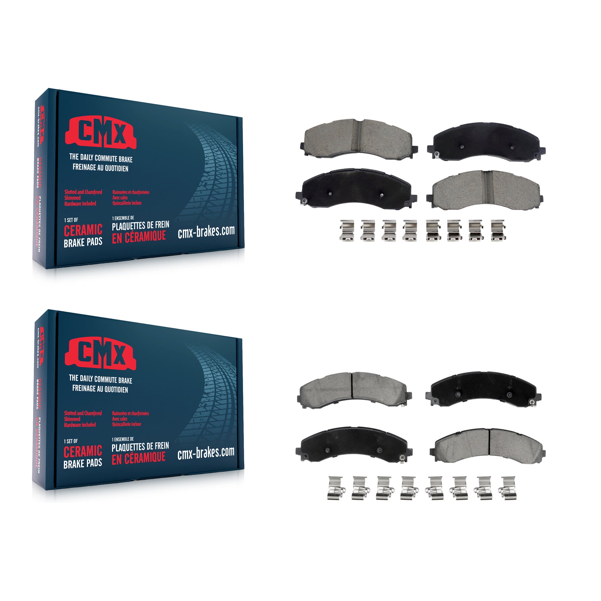 CMX KCX-100709 Disc Brake Pad for 2019-2022 Ram 3500 - Front and Rear product image