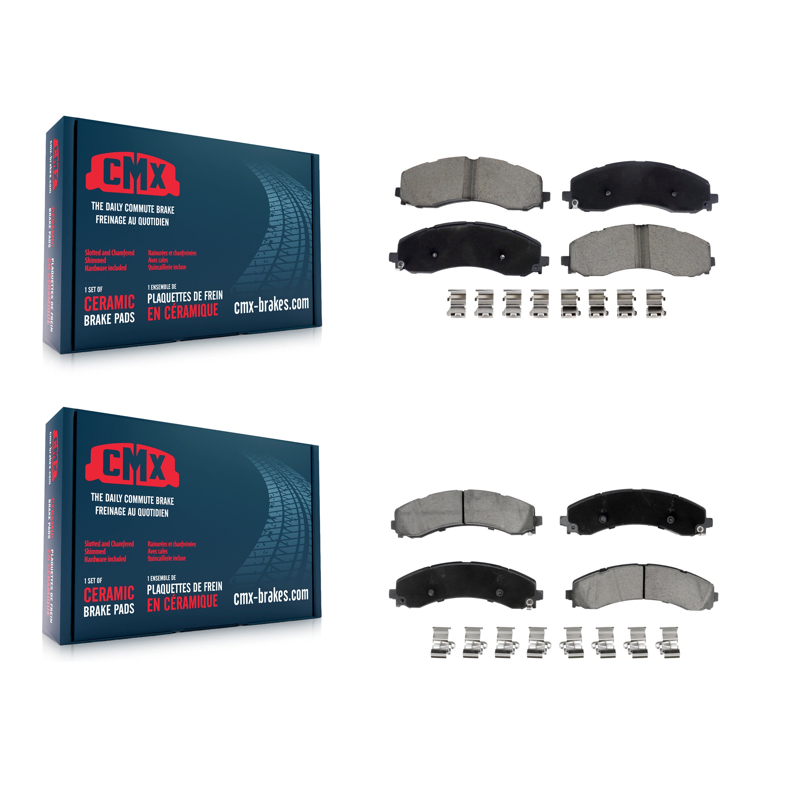 CMX KCX-100709 Disc Brake Pad for 2019-2022 Ram 3500 - Front and Rear product image