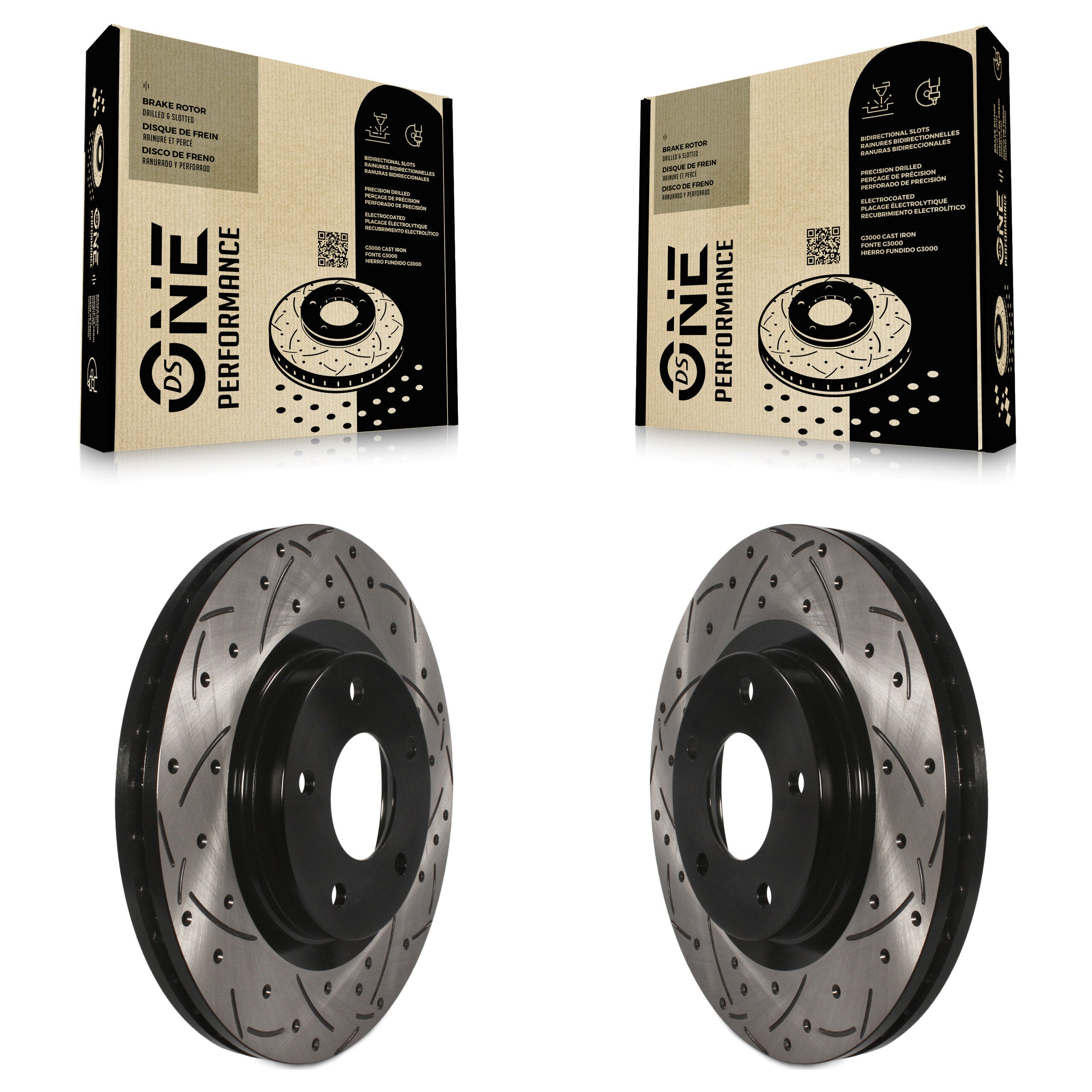 DS-One KD-100029 Disc Brake Rotor for 2007-2024 Mitsubishi Eclipse Cross, Jeep Compass, Mitsubishi Lancer & more - Front product image