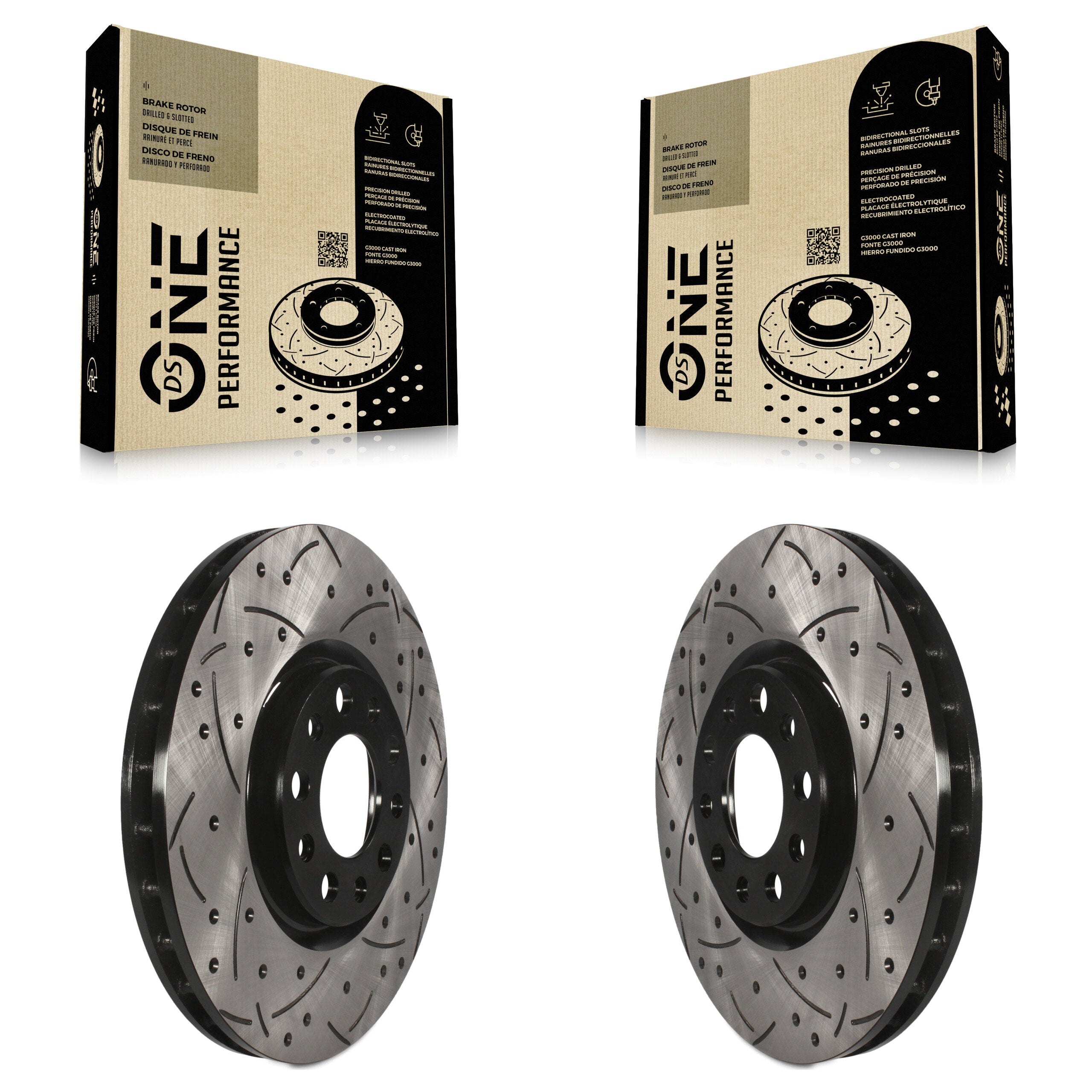 DS-One KD-100036 Disc Brake Rotor for 2013-2023 Jeep Compass, Fiat 500X, Chrysler 200 & more - Front product image