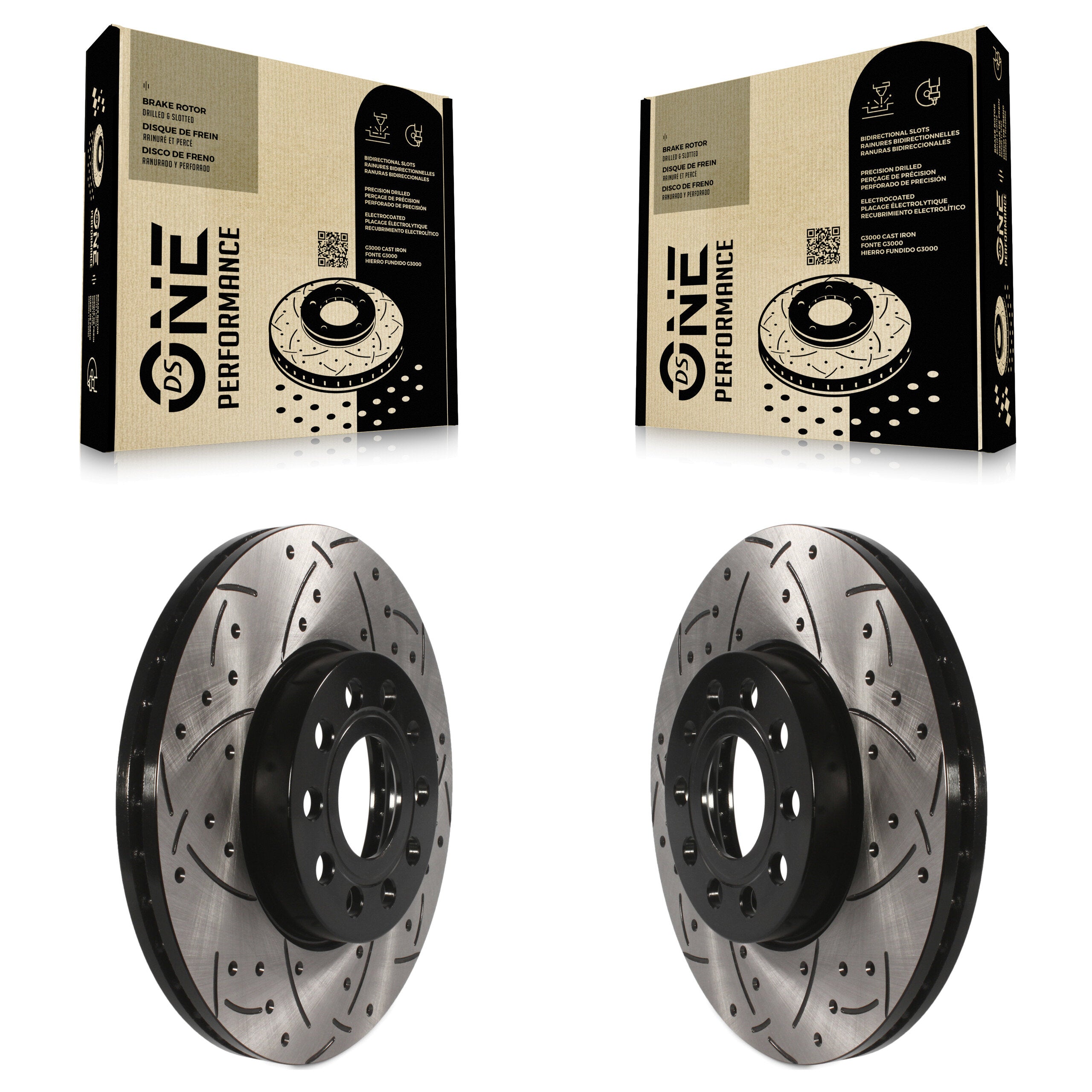 DS-One KD-100046 Disc Brake Rotor for 2005-2025 Volkswagen Jetta, Volkswagen Taos, Volkswagen Golf & more - Front product image