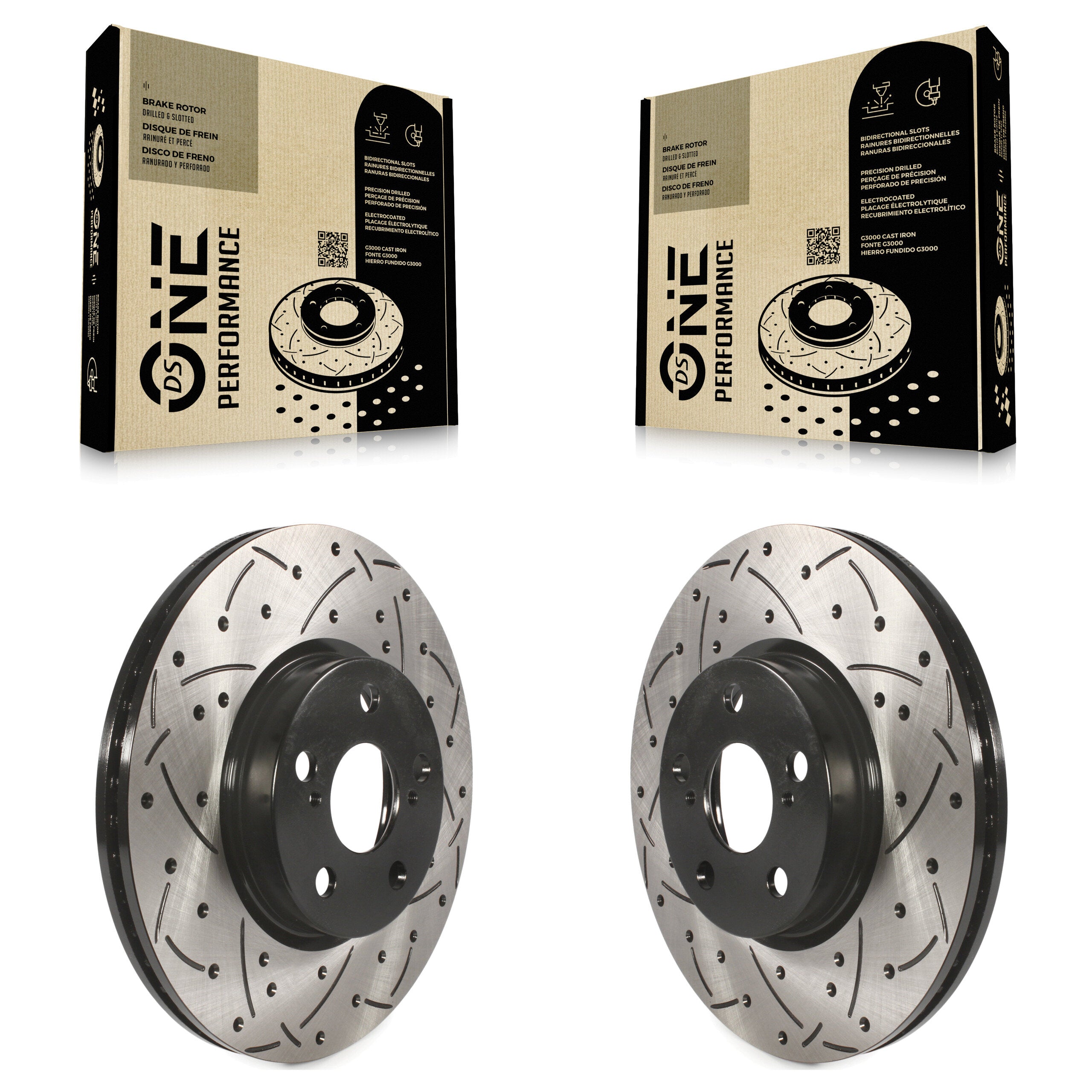 DS-One KD-100062 Disc Brake Rotor for 2008-2019 Toyota Corolla, Toyota Matrix, Pontiac Vibe & more - Front product image