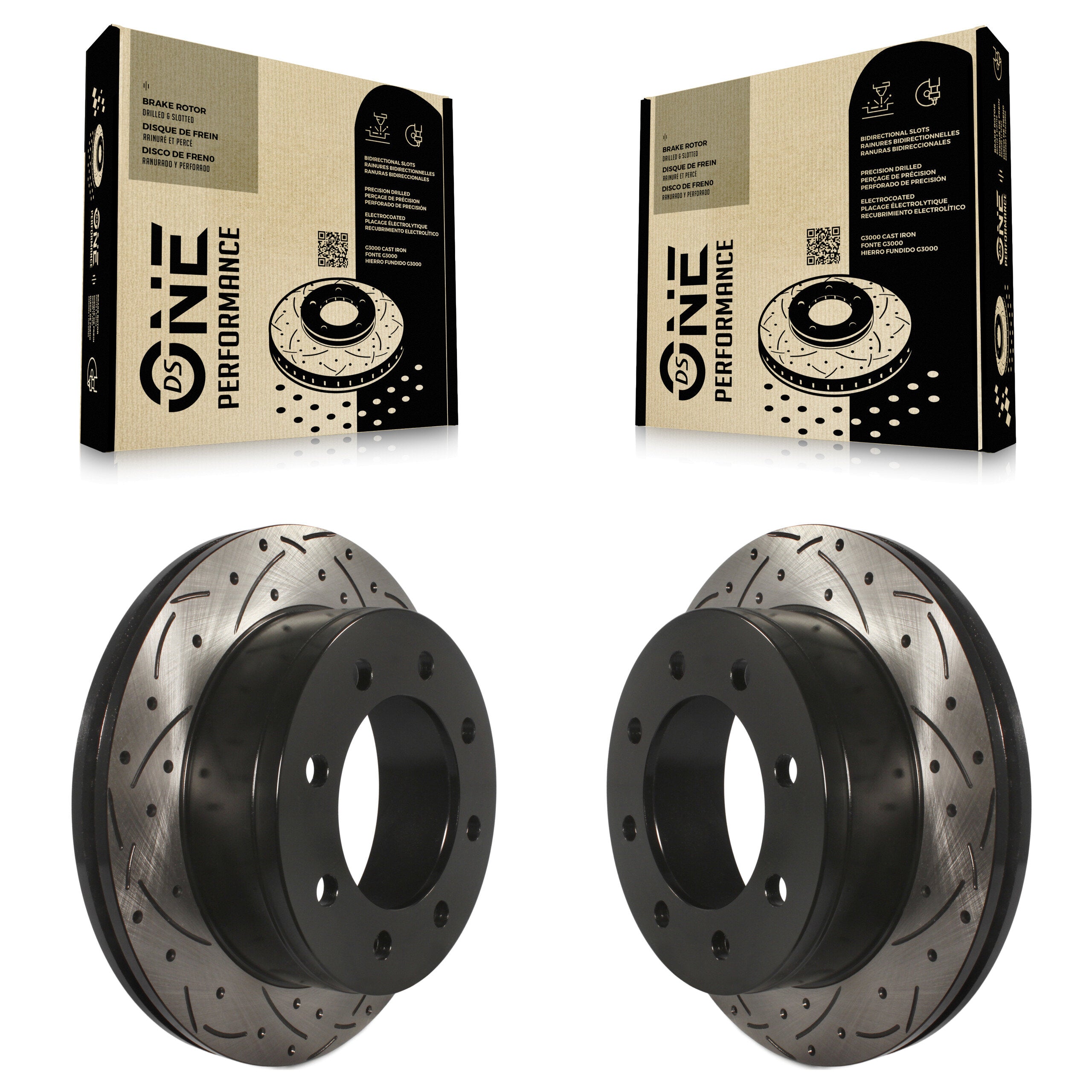 DS-One KD-100103 Disc Brake Rotor for 1999-2018 Chevrolet Express 2500, GMC Savana 2500, Chevrolet Express 3500 & more - Rear product image