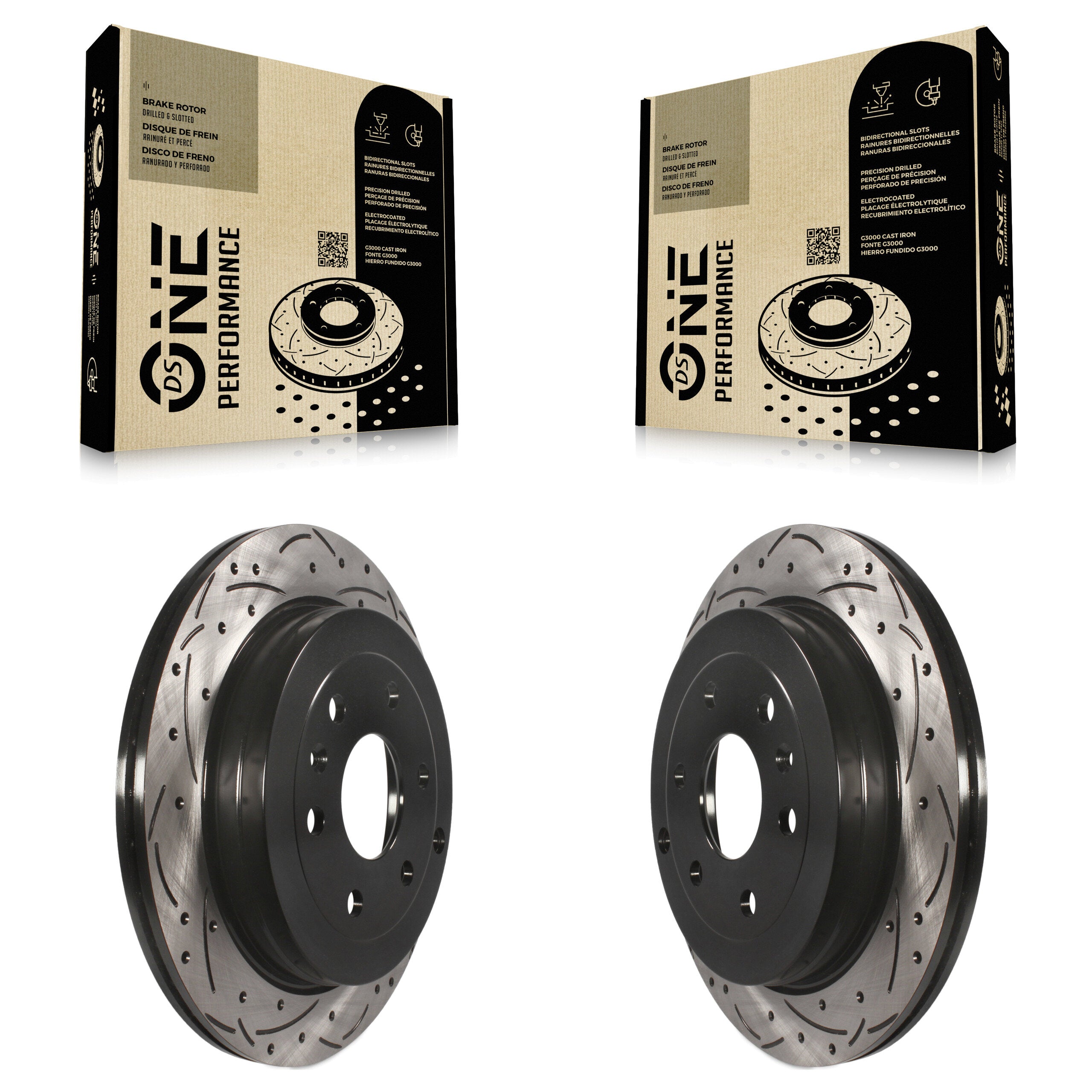 DS-One KD-100107 Disc Brake Rotor for 2007-2017 GMC Acadia Limited, Chevrolet Traverse, Buick Enclave & more - Rear product image