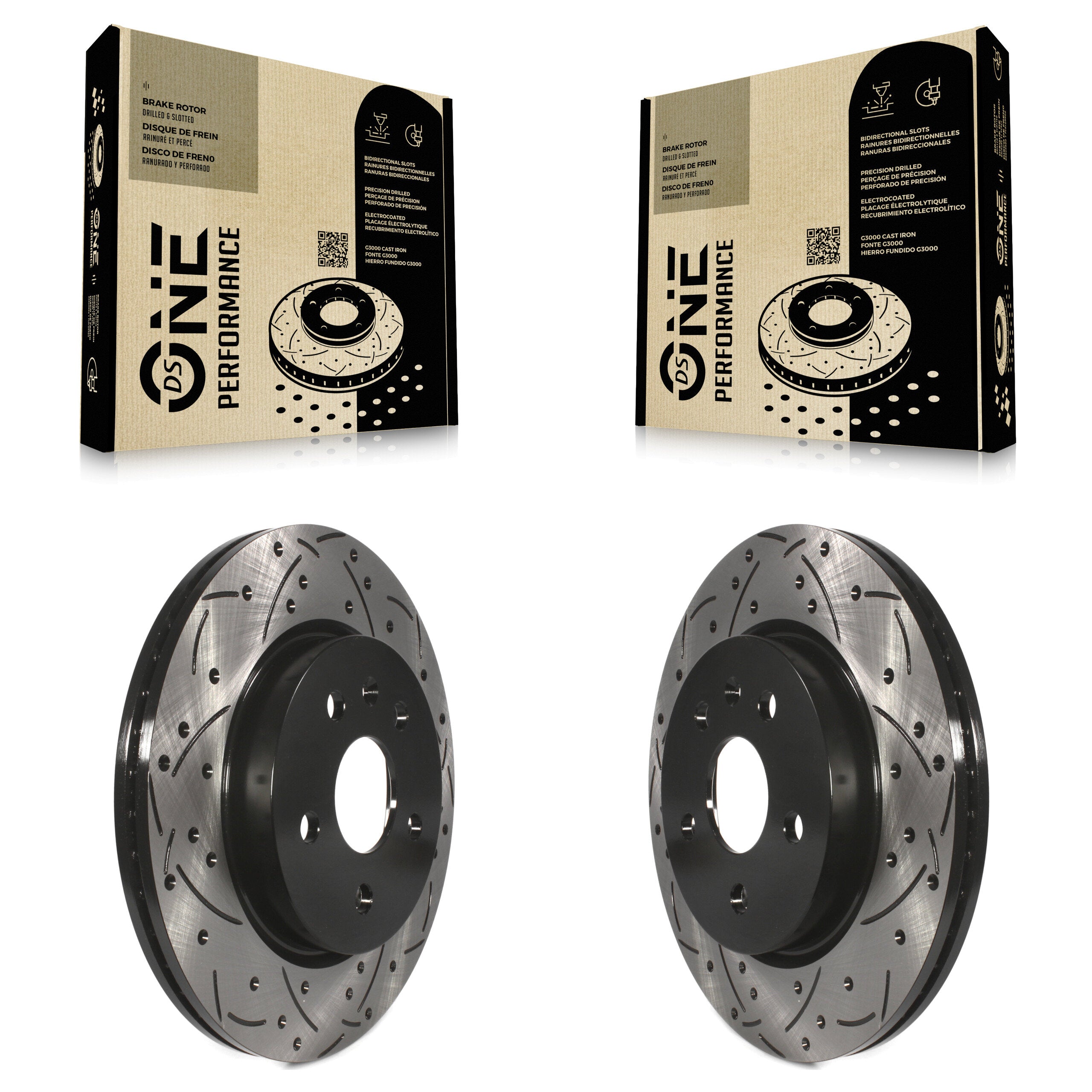 DS-One KD-100112 Disc Brake Rotor for 2010-2024 Cadillac CT5, Chevrolet Camaro, Cadillac CT6 & more - Rear product image