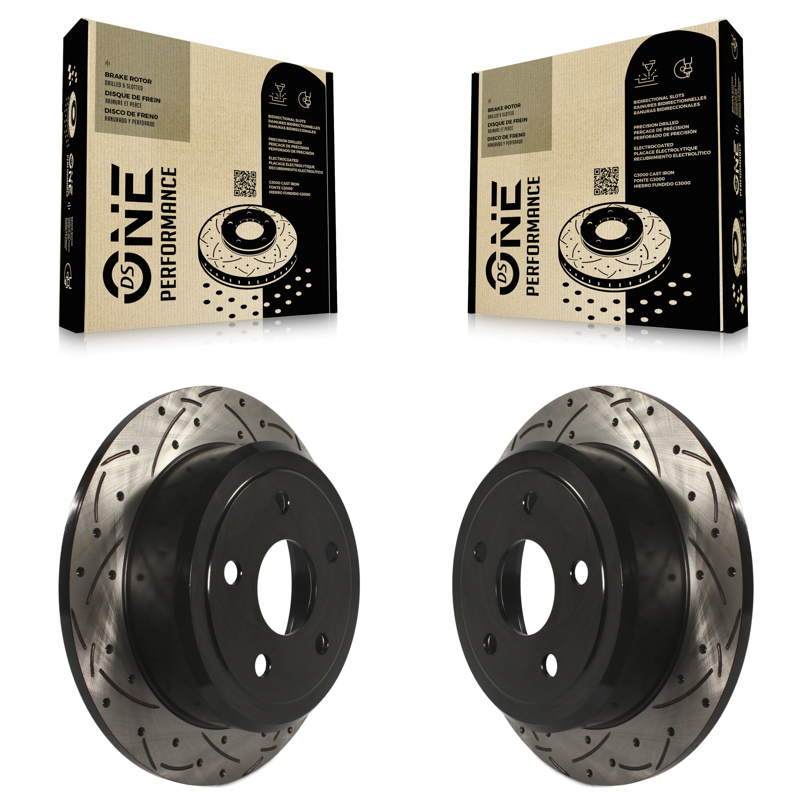 DS-One KD-100137 Disc Brake Rotor for 2007-2018 Jeep Wrangler, Jeep Wrangler JK - Rear product image