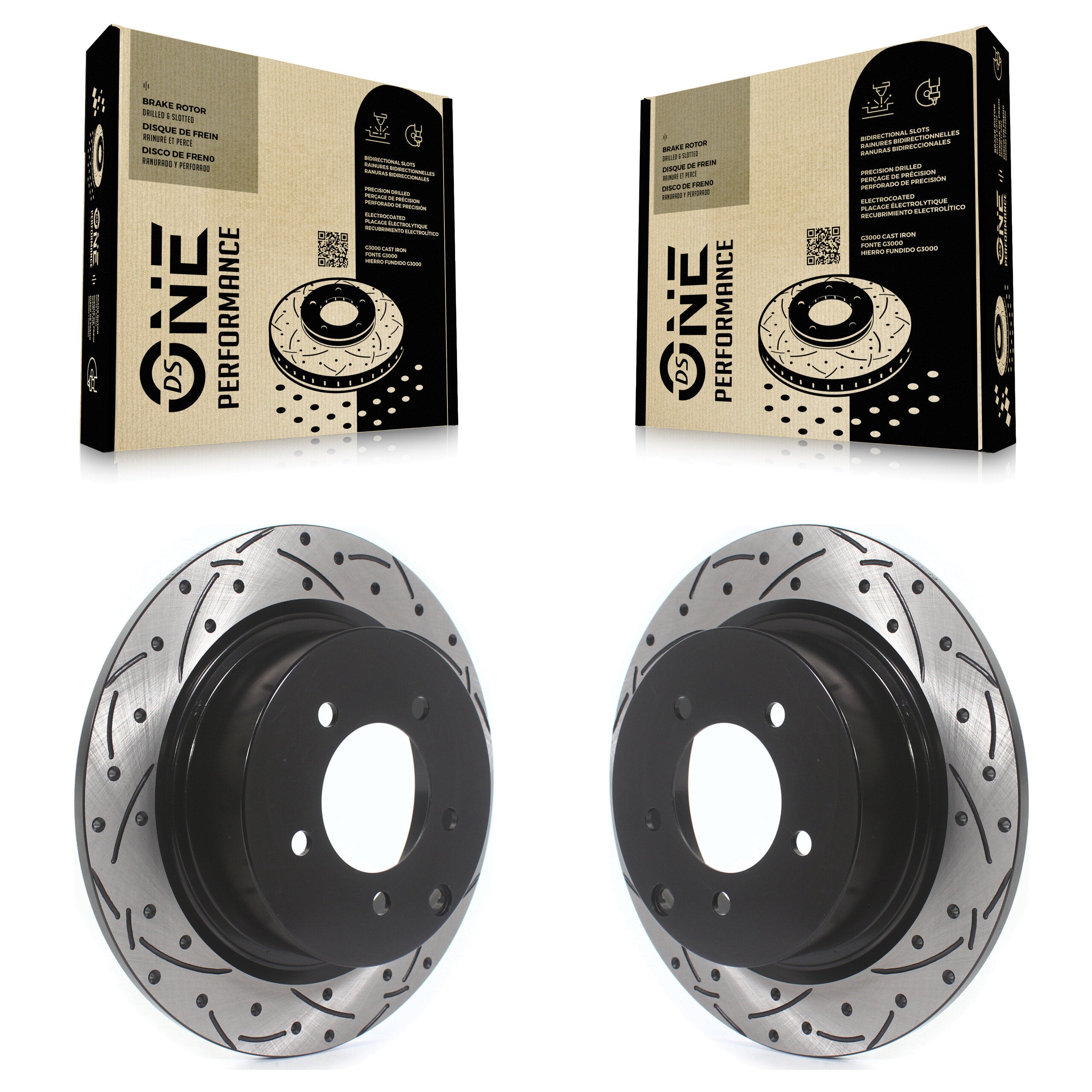 DS-One KD-100138 Disc Brake Rotor for 2007-2017 Mitsubishi Lancer, Mitsubishi Outlander, Chrysler 200 & more - Rear product image