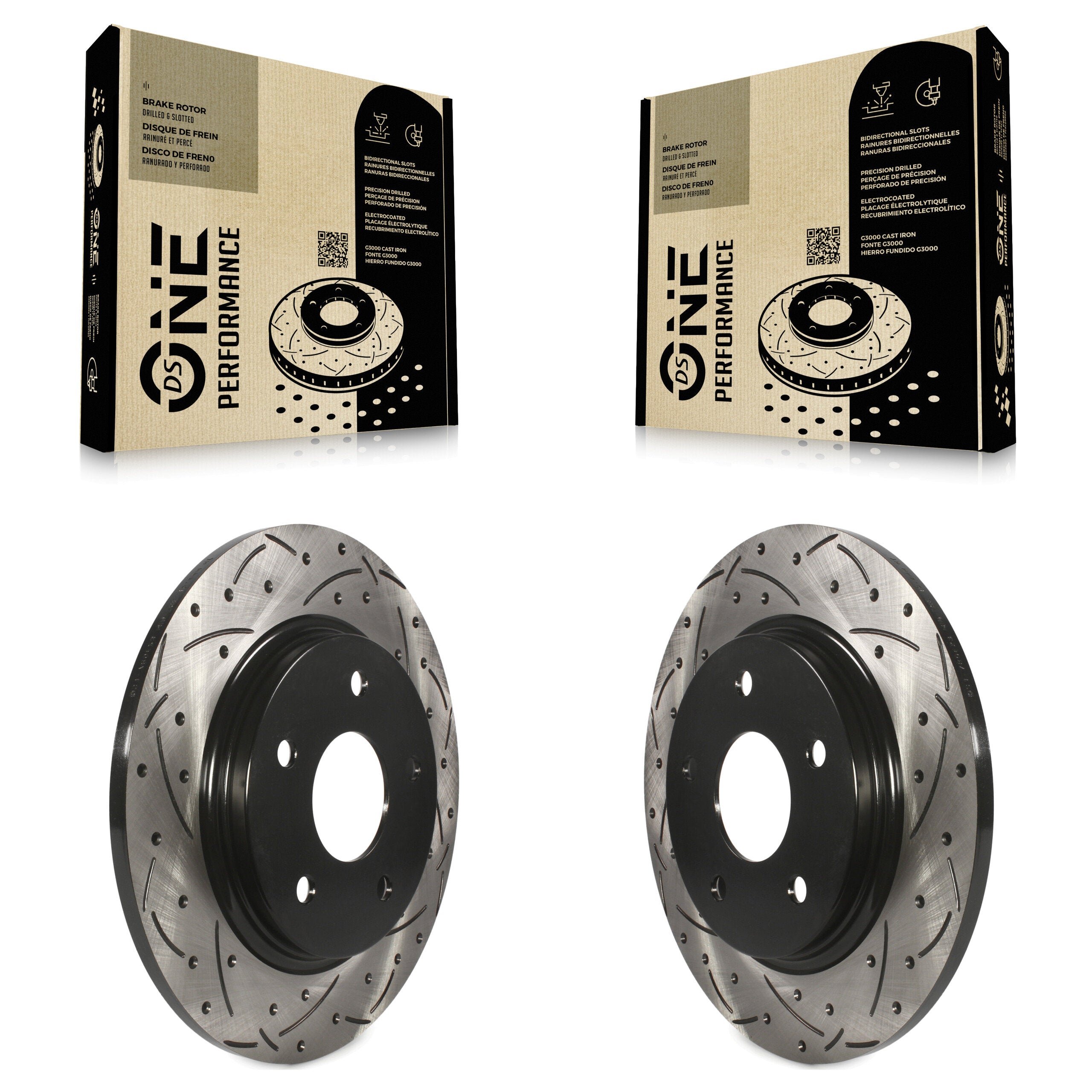DS-One KD-100139 Disc Brake Rotor for 2008-2018 Chrysler Town & Country, Dodge Grand Caravan, Dodge Journey & more - Rear product image