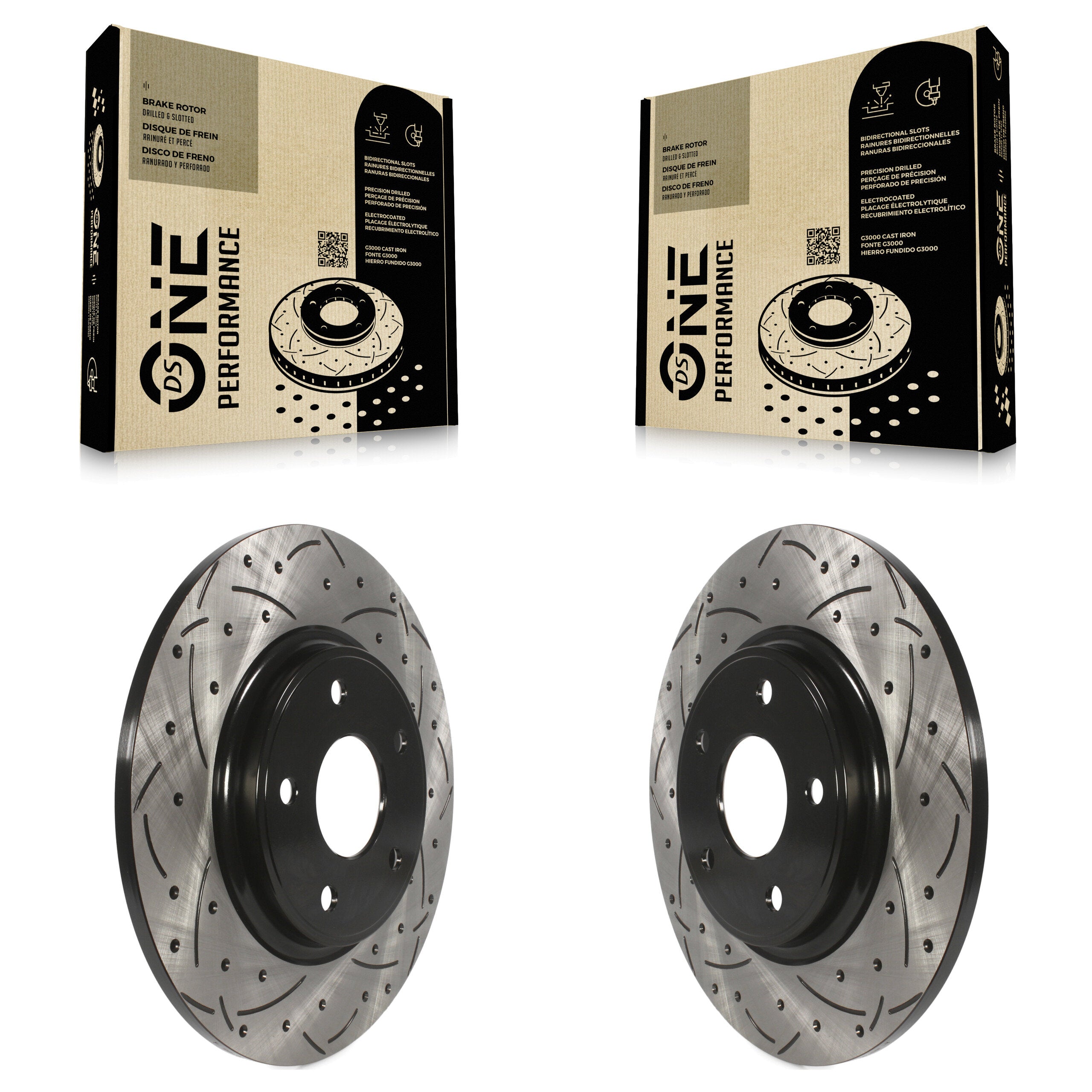DS-One KD-100143 Disc Brake Rotor for 2012-2020 Dodge Grand Caravan, Dodge Journey, Chrysler Town & Country & more - Rear product image