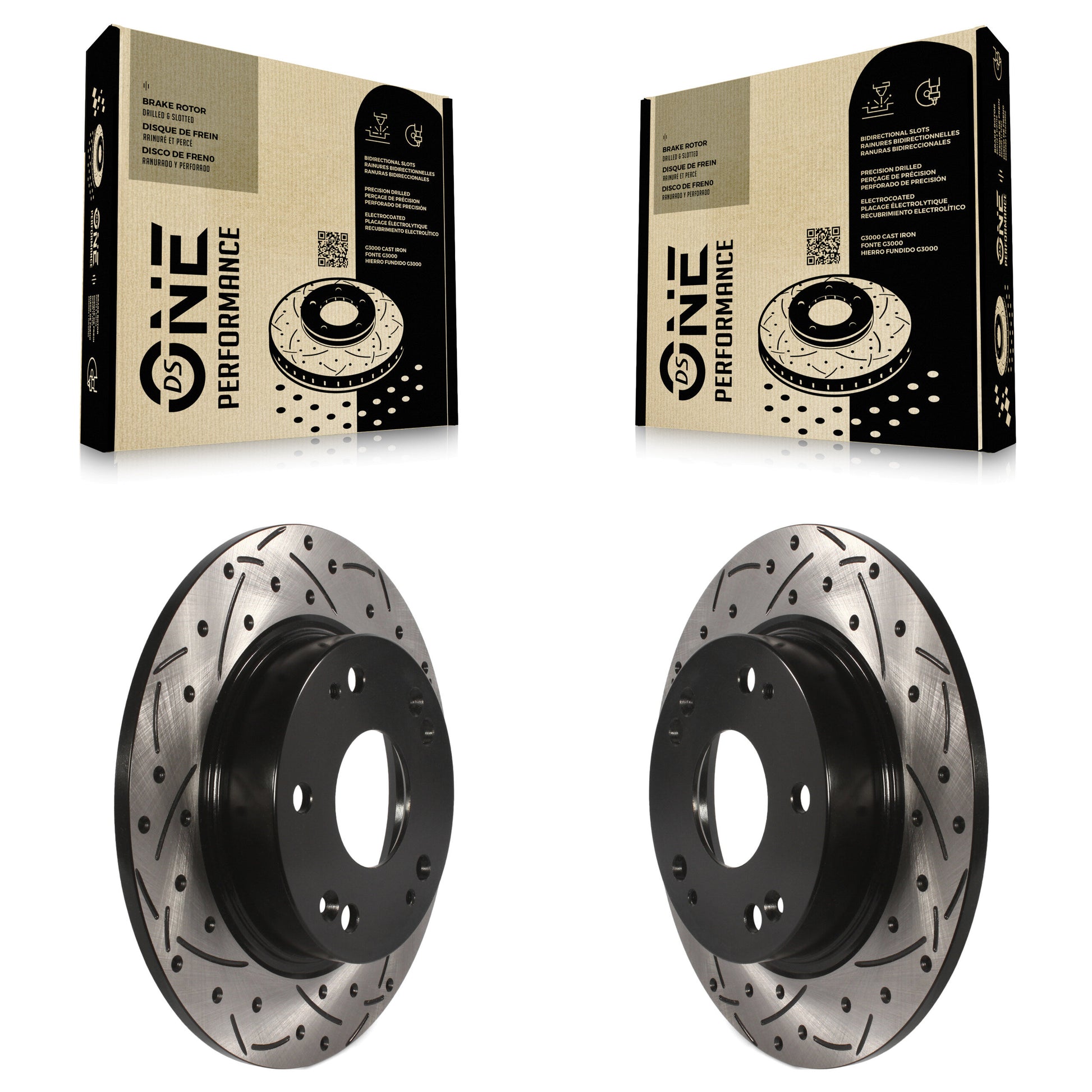 DS-One KD-100153 Disc Brake Rotor for 2006-2015 Honda Civic, Acura ILX, Acura CSX - Rear product image