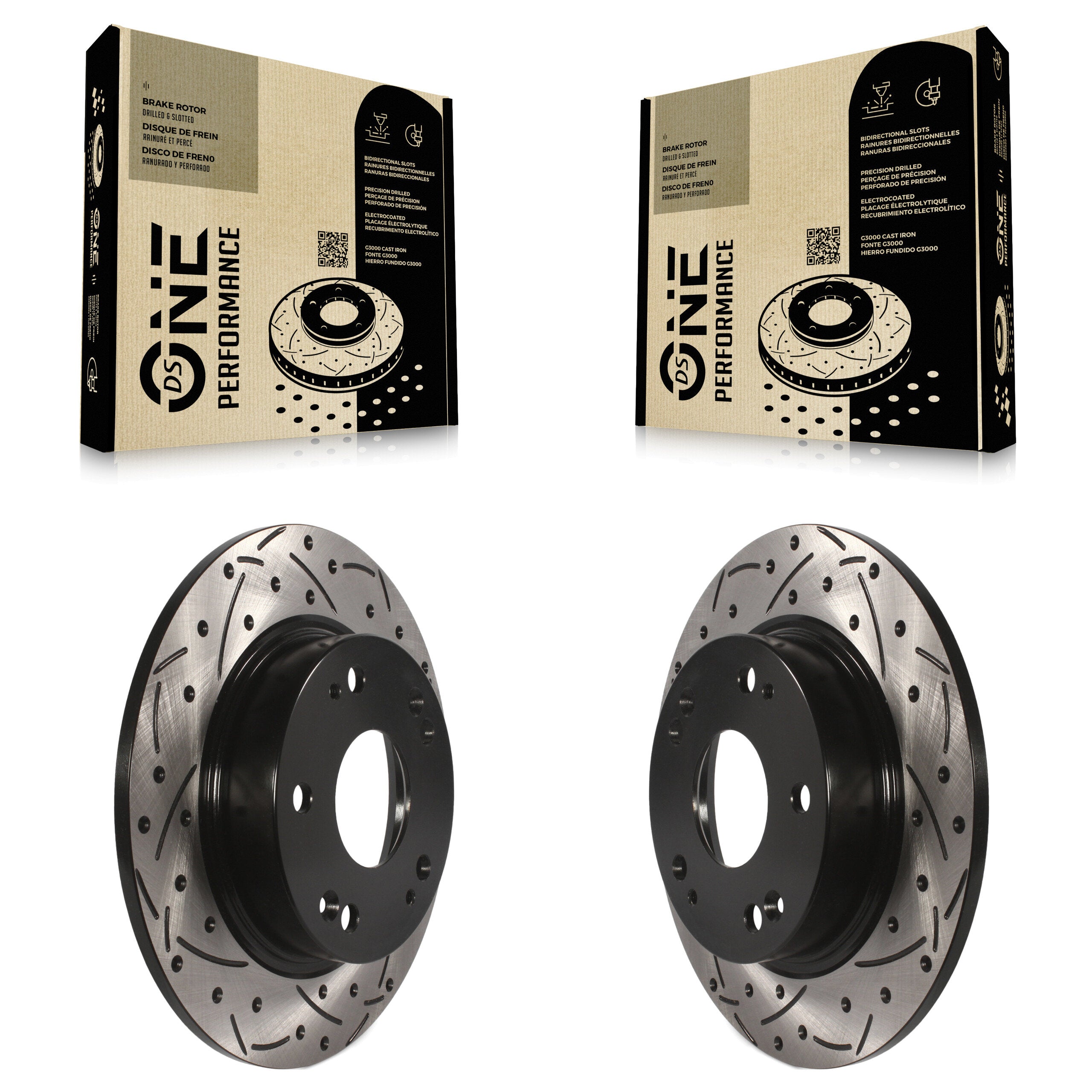 DS-One KD-100153 Disc Brake Rotor for 2006-2015 Honda Civic, Acura ILX, Acura CSX - Rear product image