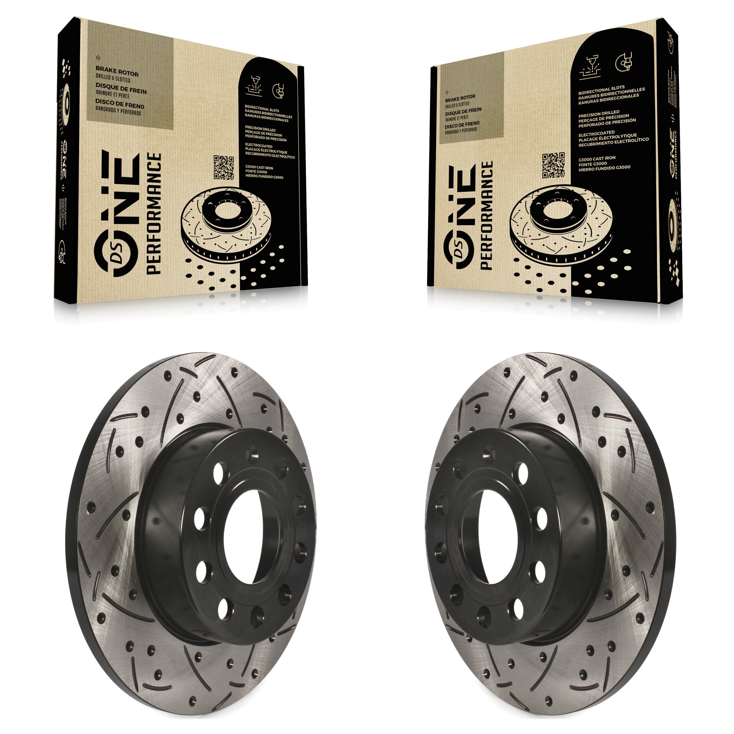 DS-One KD-100154 Disc Brake Rotor for 2005-2011 Volkswagen Golf, Audi A3, Audi A3 Quattro & more - Rear product image