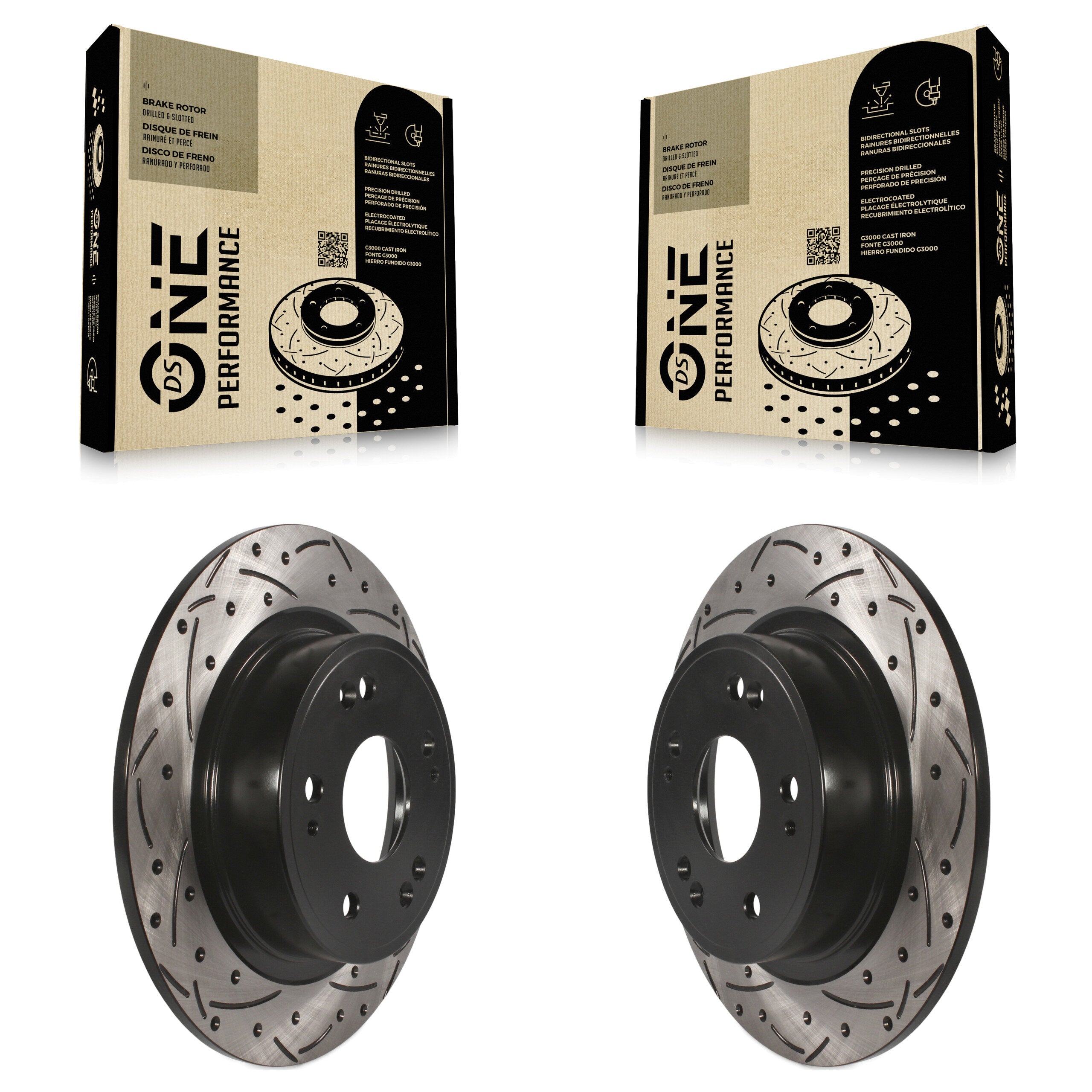 DS-One KD-100159 Disc Brake Rotor for 2005-2024 Acura ILX, Honda HR-V, Acura TSX & more - Rear product image