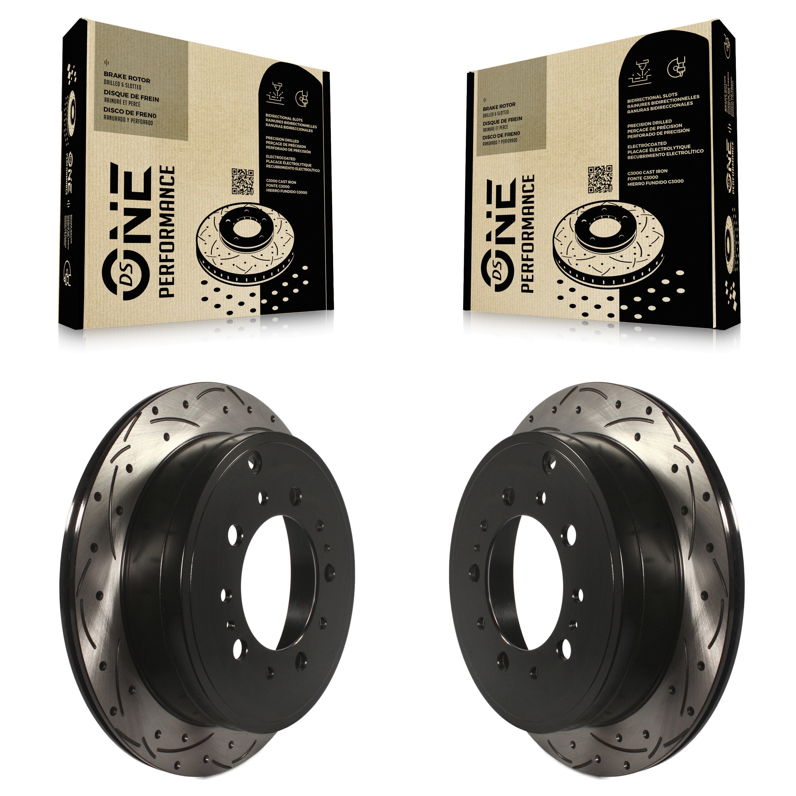DS-One KD-100161 Disc Brake Rotor for 2007-2022 Lexus LX570, Toyota Land Cruiser, Toyota Sequoia & more - Rear product image