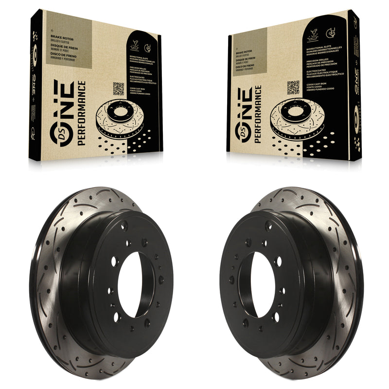 DS-One KD-100161 Disc Brake Rotor for 2007-2022 Lexus LX570, Toyota Land Cruiser, Toyota Sequoia & more - Rear product image