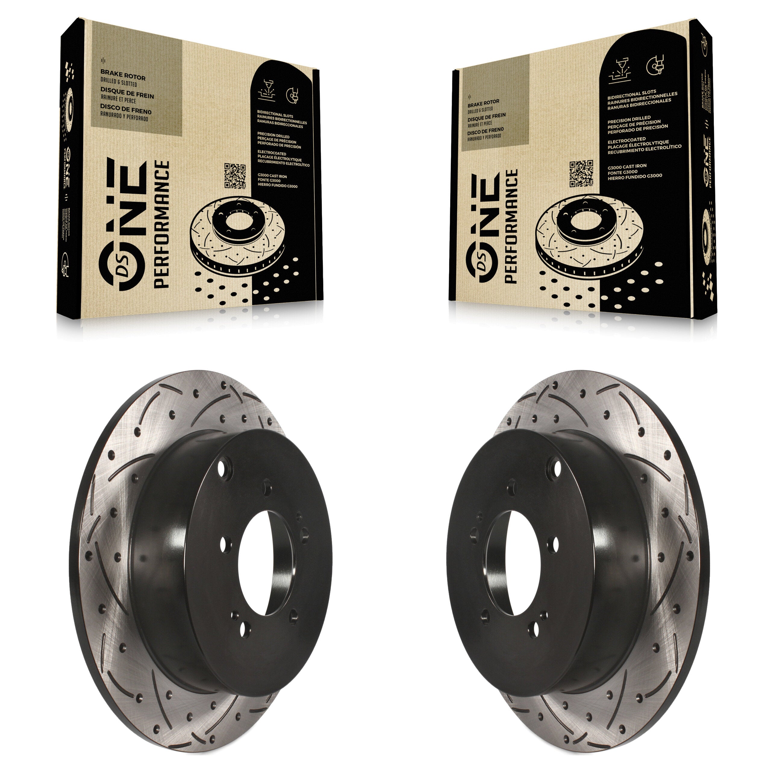 DS-One KD-100163 Disc Brake Rotor for 2007-2015 Mitsubishi Outlander, Mitsubishi Lancer - Rear product image
