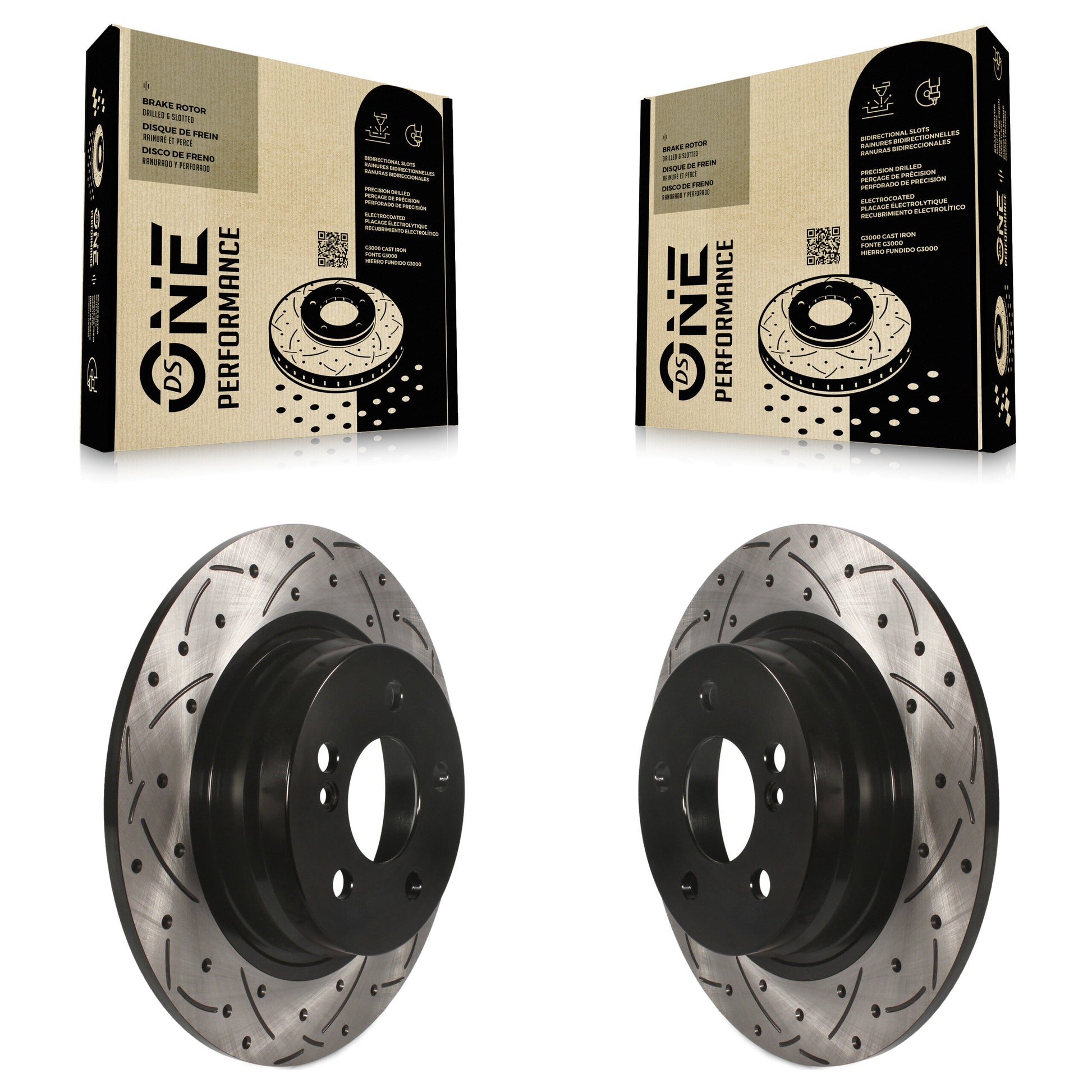 DS-One KD-100169 Disc Brake Rotor for 2008-2015 Mercedes-Benz C250, Mercedes-Benz C230, Mercedes-Benz C300 - Rear product image