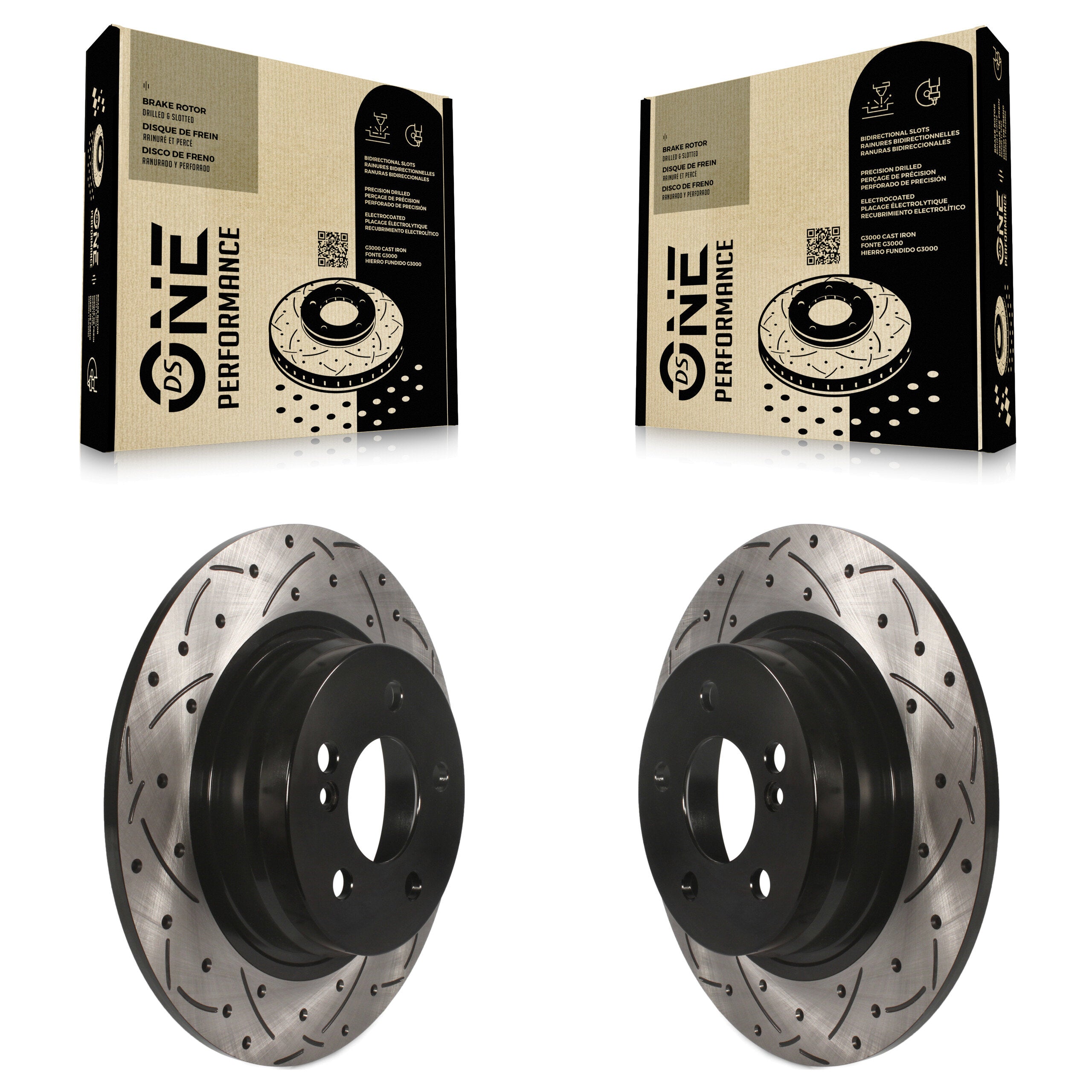DS-One KD-100169 Disc Brake Rotor for 2008-2015 Mercedes-Benz C250, Mercedes-Benz C230, Mercedes-Benz C300 - Rear product image