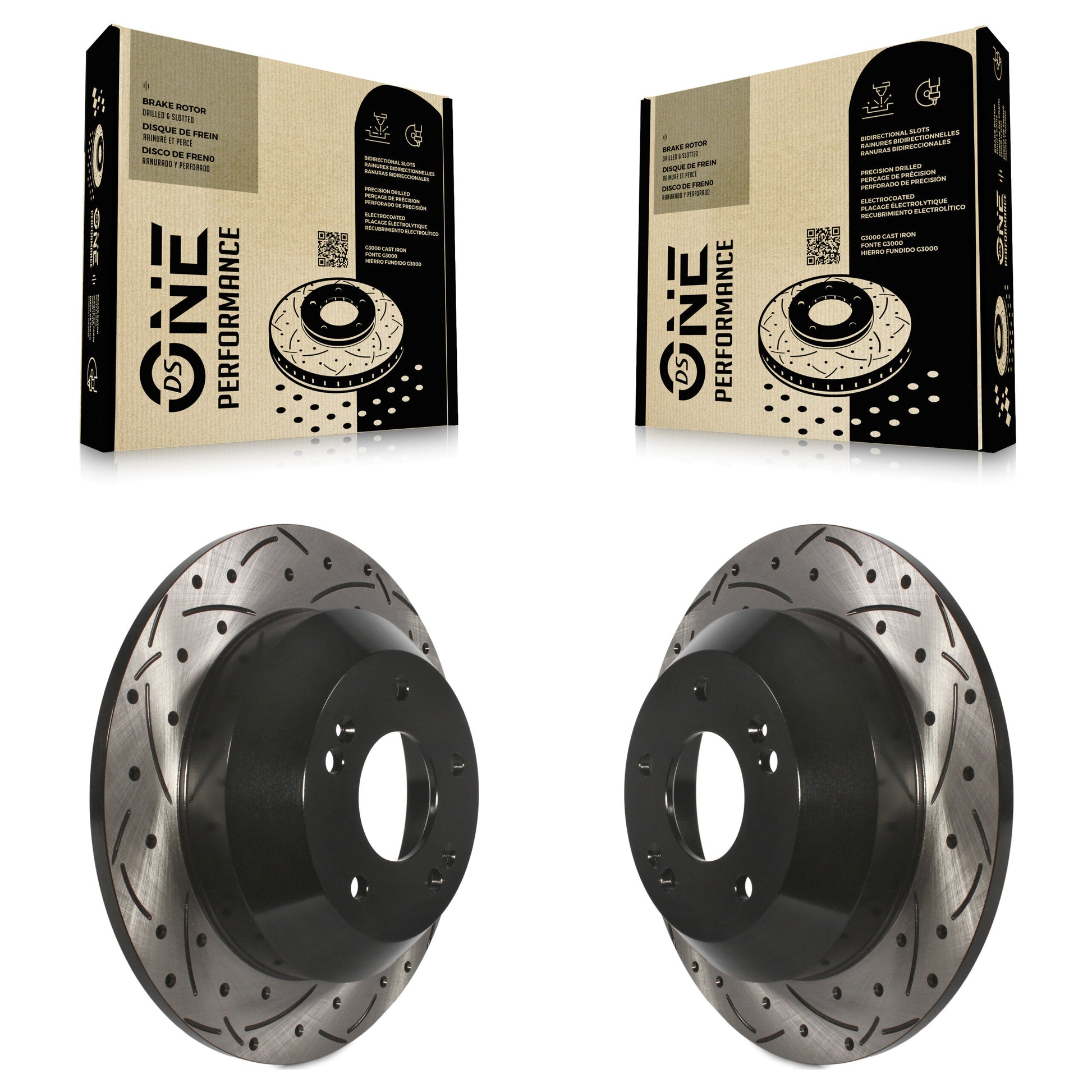 DS-One KD-100175 Disc Brake Rotor for 2010-2021 Kia Sedona, Hyundai Santa Fe Sport, Hyundai Santa Fe XL & more - Rear product image