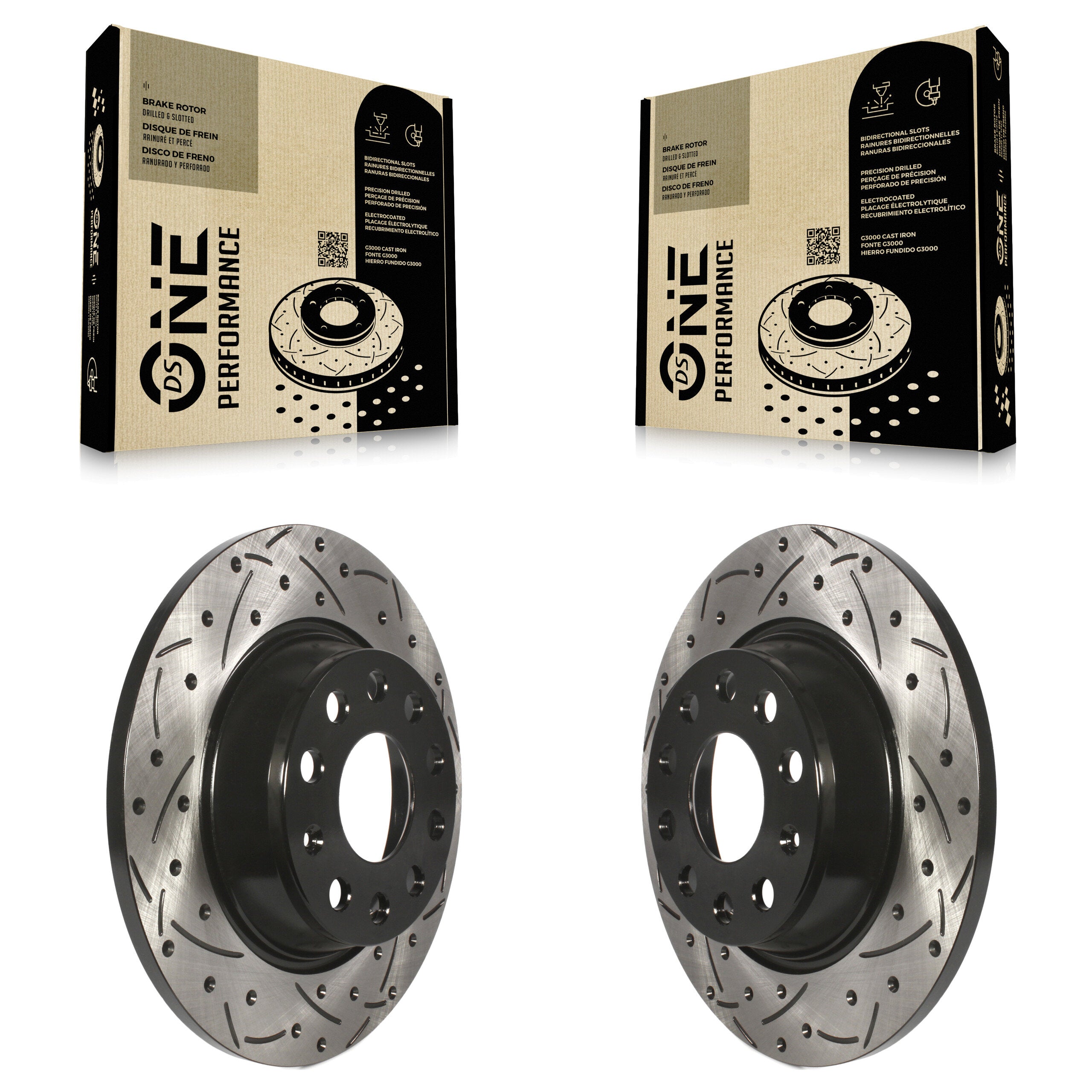 DS-One KD-100176 Disc Brake Rotor for 2006-2018 Volkswagen CC, Volkswagen Tiguan Limited, Audi Q3 & more - Rear product image
