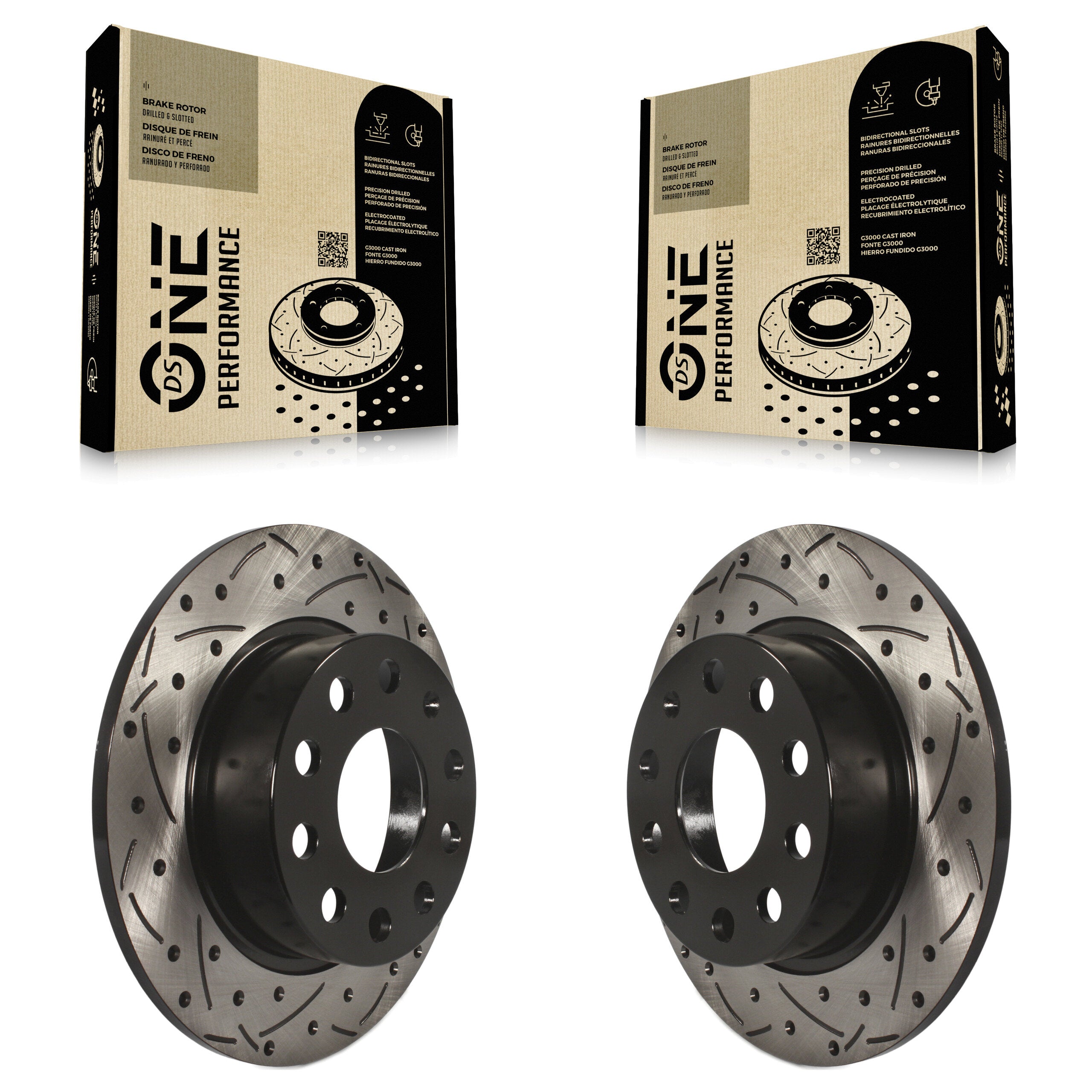 DS-One KD-100178 Disc Brake Rotor for 2009-2019 Volkswagen Golf Alltrack, Volkswagen Jetta, Volkswagen Golf & more - Rear product image