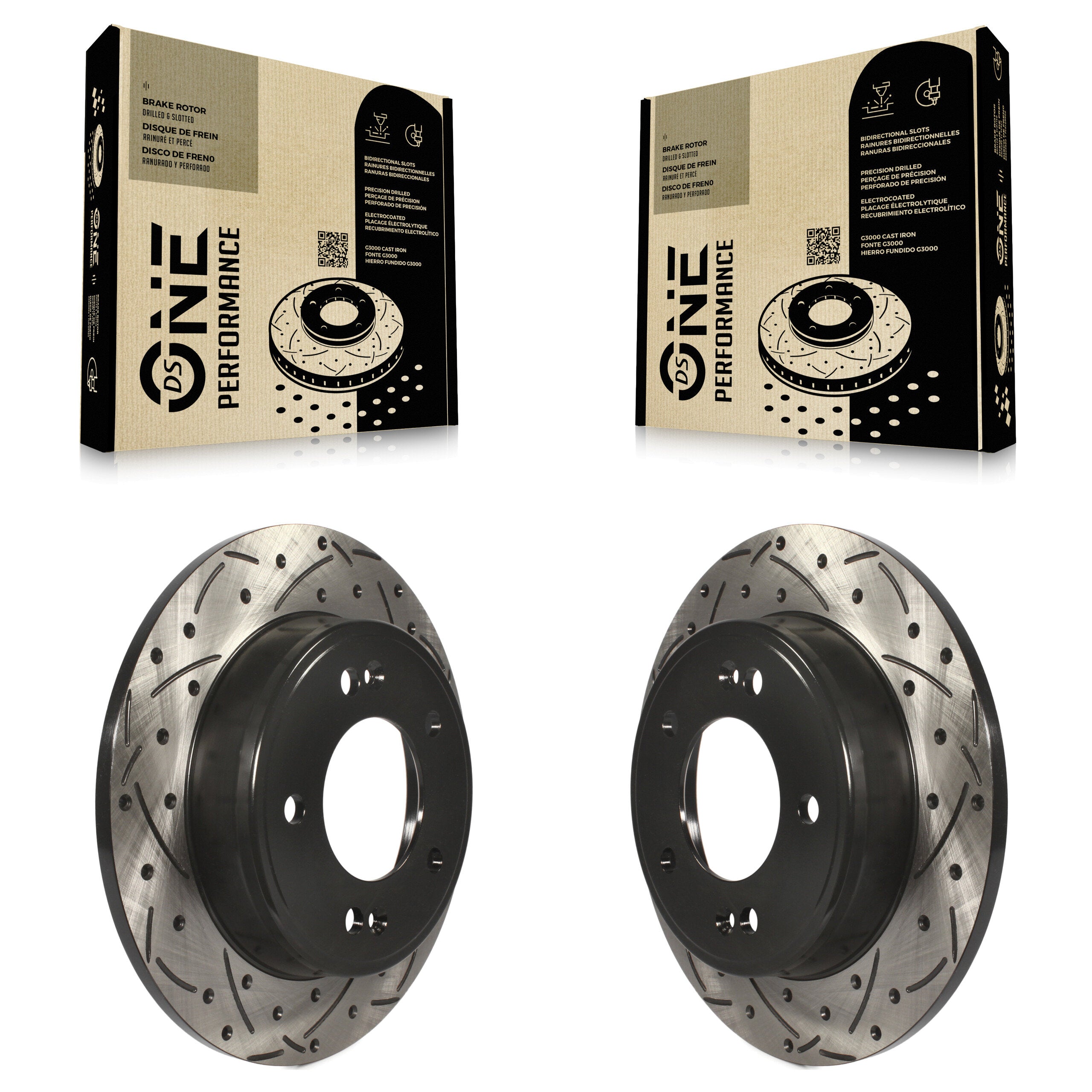 DS-One KD-100184 Disc Brake Rotor for 2011-2024 Kia Soul, Hyundai Kona, Kia Forte5 & more - Rear product image