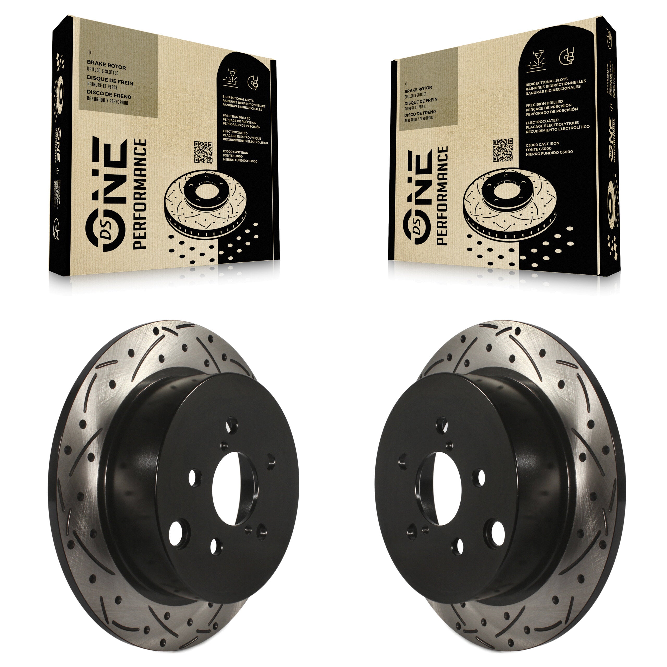 DS-One KD-100185 Disc Brake Rotor for 2012-2023 Subaru Crosstrek, Subaru Impreza, Subaru Forester & more - Rear product image