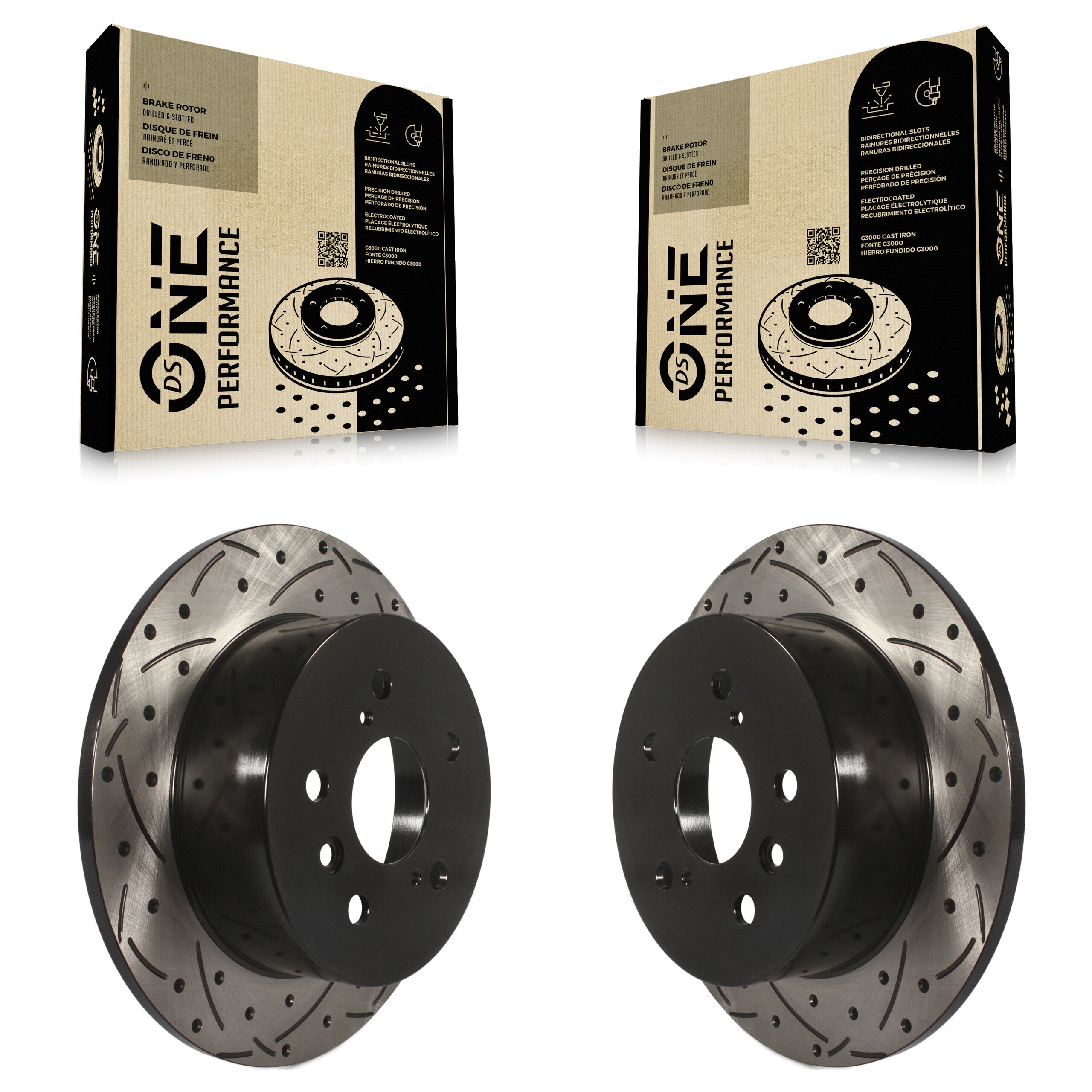 DS-One KD-100186 Disc Brake Rotor for 2012-2018 Lexus ES300h, Lexus ES350, Toyota Avalon & more - Rear product image
