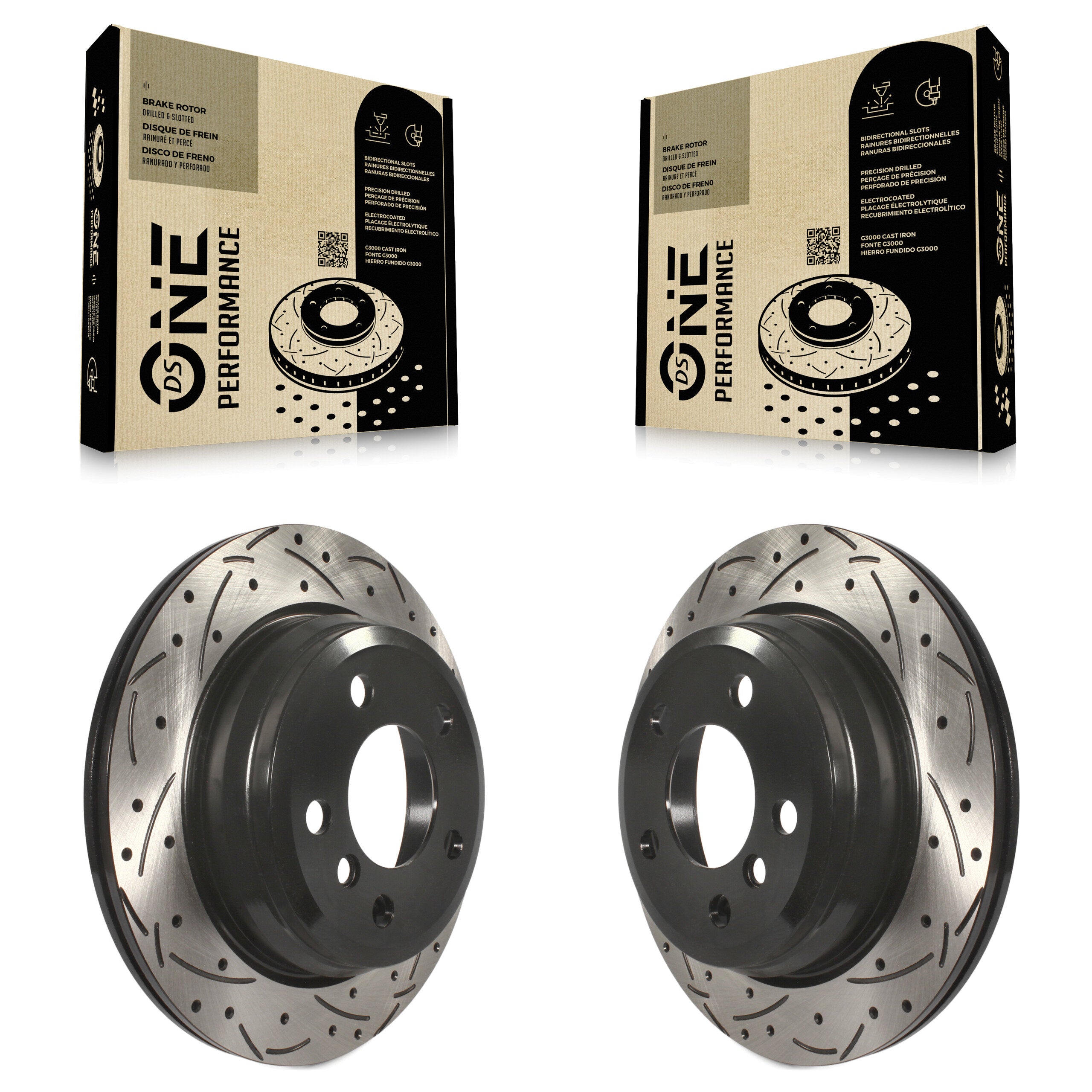 DS-One KD-100192 Disc Brake Rotor for 2013-2020 BMW 328d xDrive, BMW 330i, BMW 330i GT xDrive & more - Rear product image